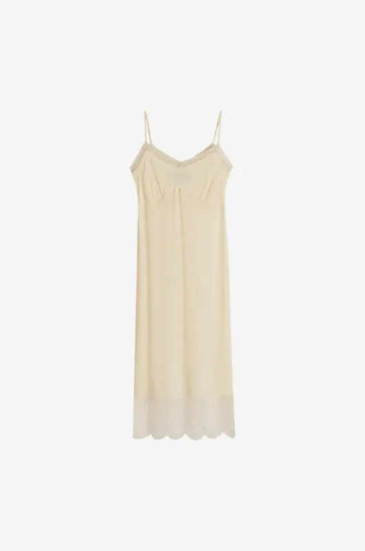 Deep Lace Trim Slip Dress sold by Simone Rocha