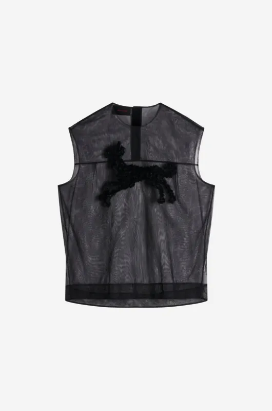 Sheer Creature Boxy Tank Top made by Simone Rocha