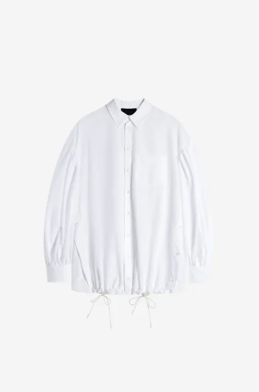 Puff Sleeve Button Placket Shirt Jacket made by Simone Rocha