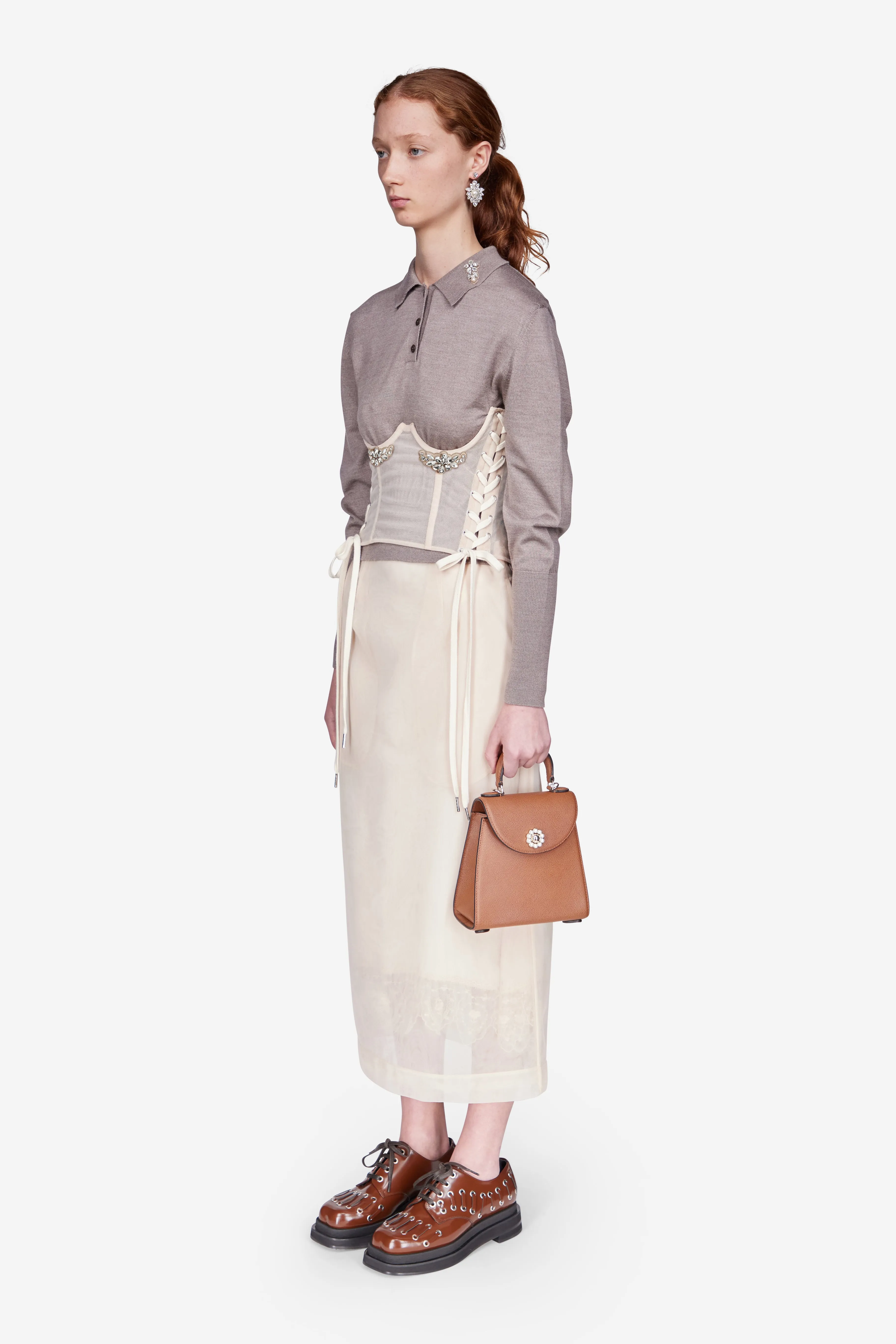 Sheer Midi Pencil Skirt sold by Simone Rocha product image thumbnail 2