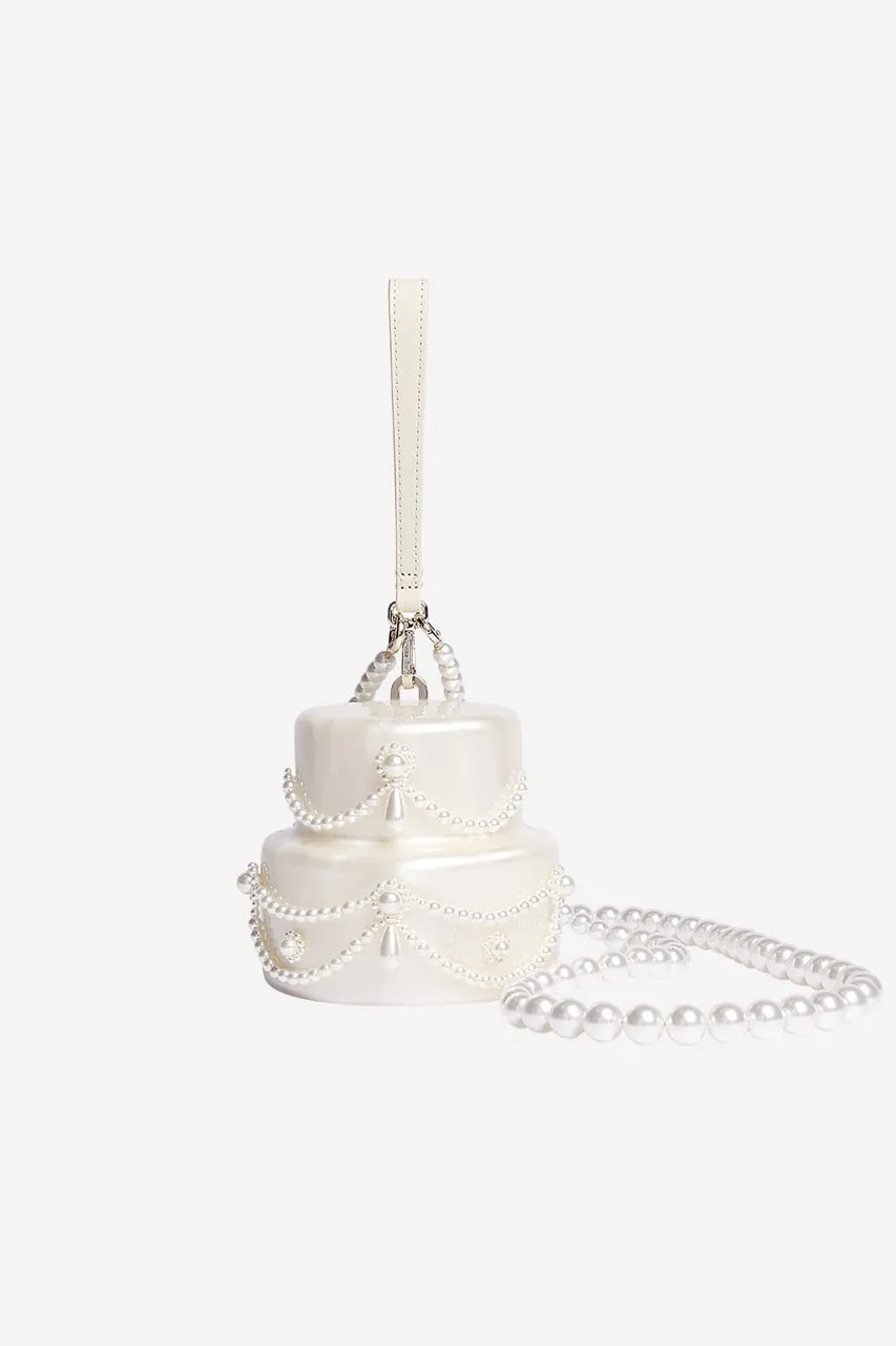Embellished Pearl Cake Bag sold by Simone Rocha