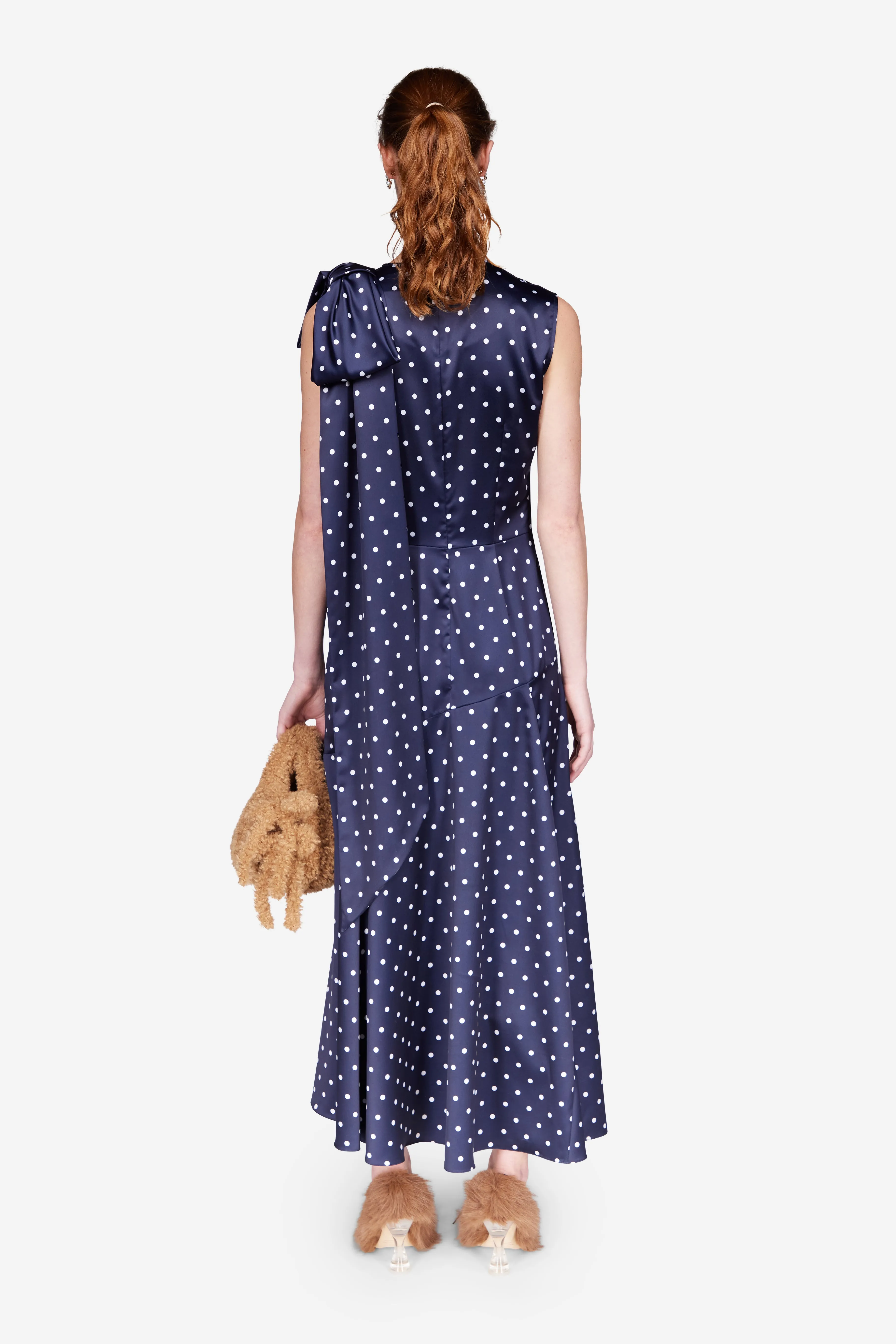 Shoulder Bow Bias Cut Dress sold by Simone Rocha product image thumbnail 3