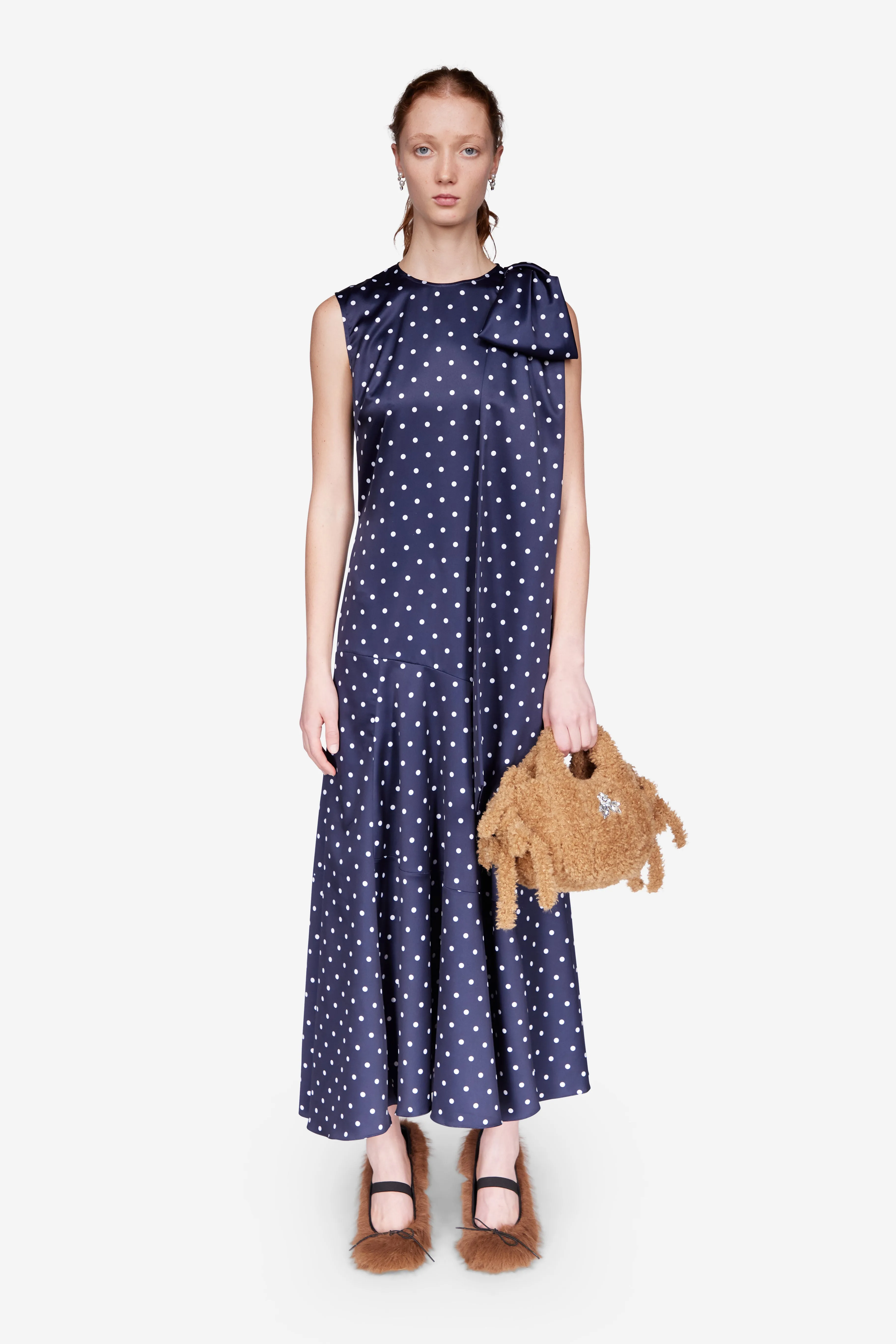 Shoulder Bow Bias Cut Dress sold by Simone Rocha