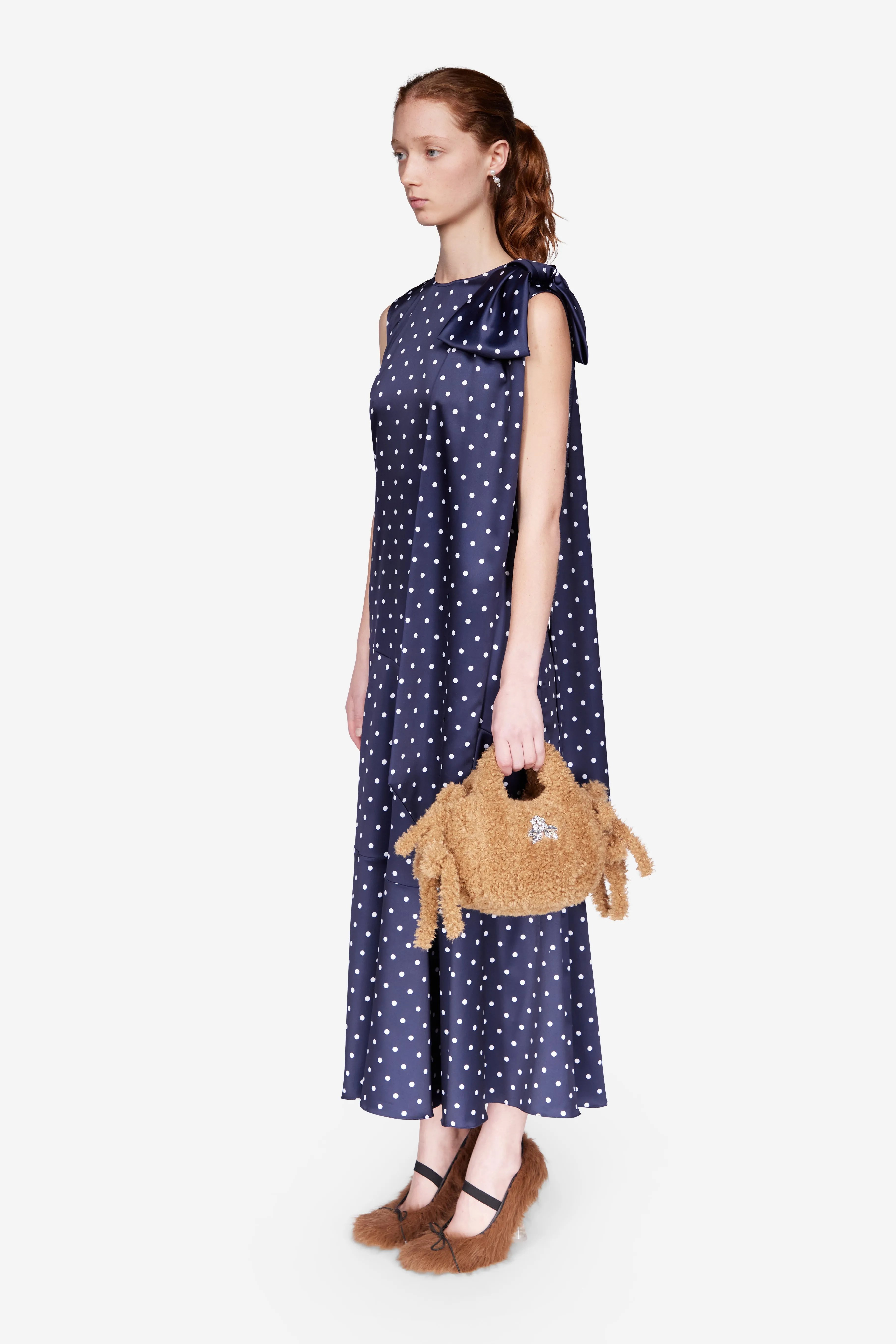 Shoulder Bow Bias Cut Dress sold by Simone Rocha product image thumbnail 2