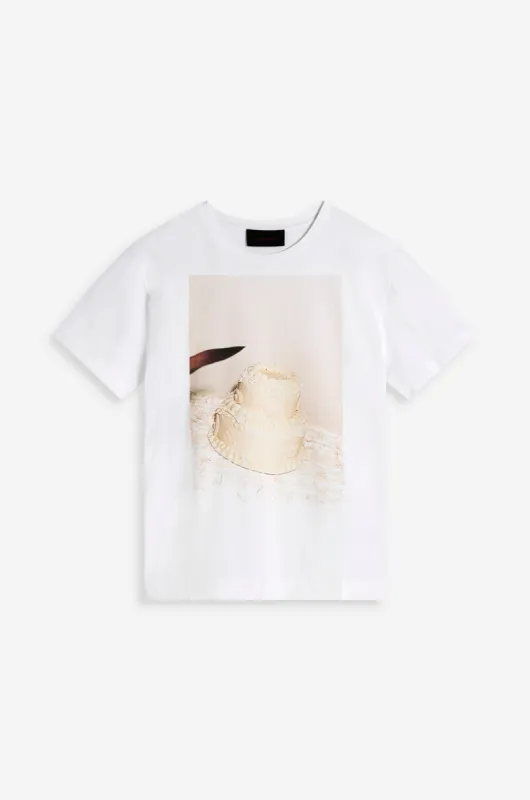 Cake Cutting Print Short Sleeve T-Shirt sold by Simone Rocha