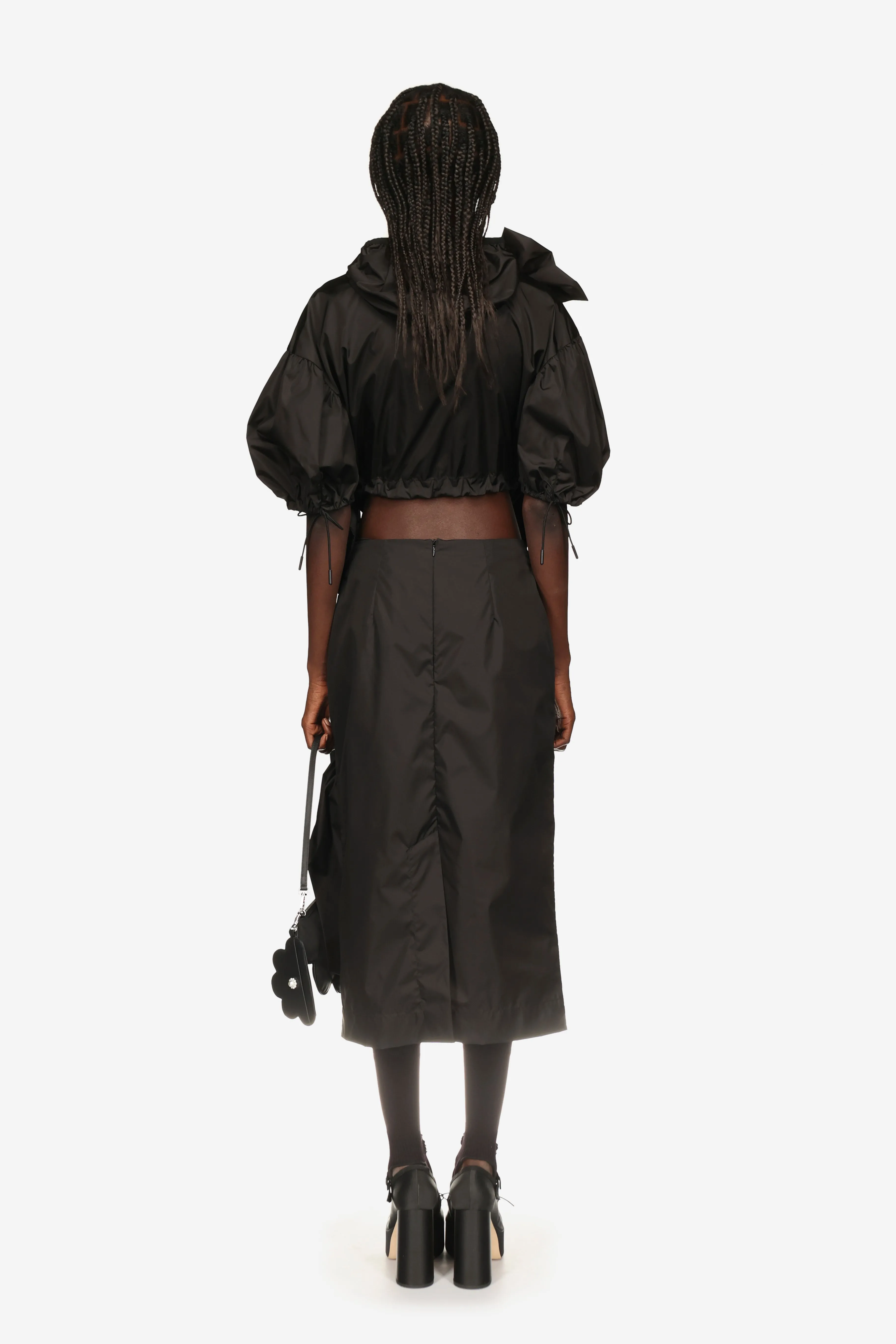 Pressed Rose Cropped Tech Jacket sold by Simone Rocha product image thumbnail 3