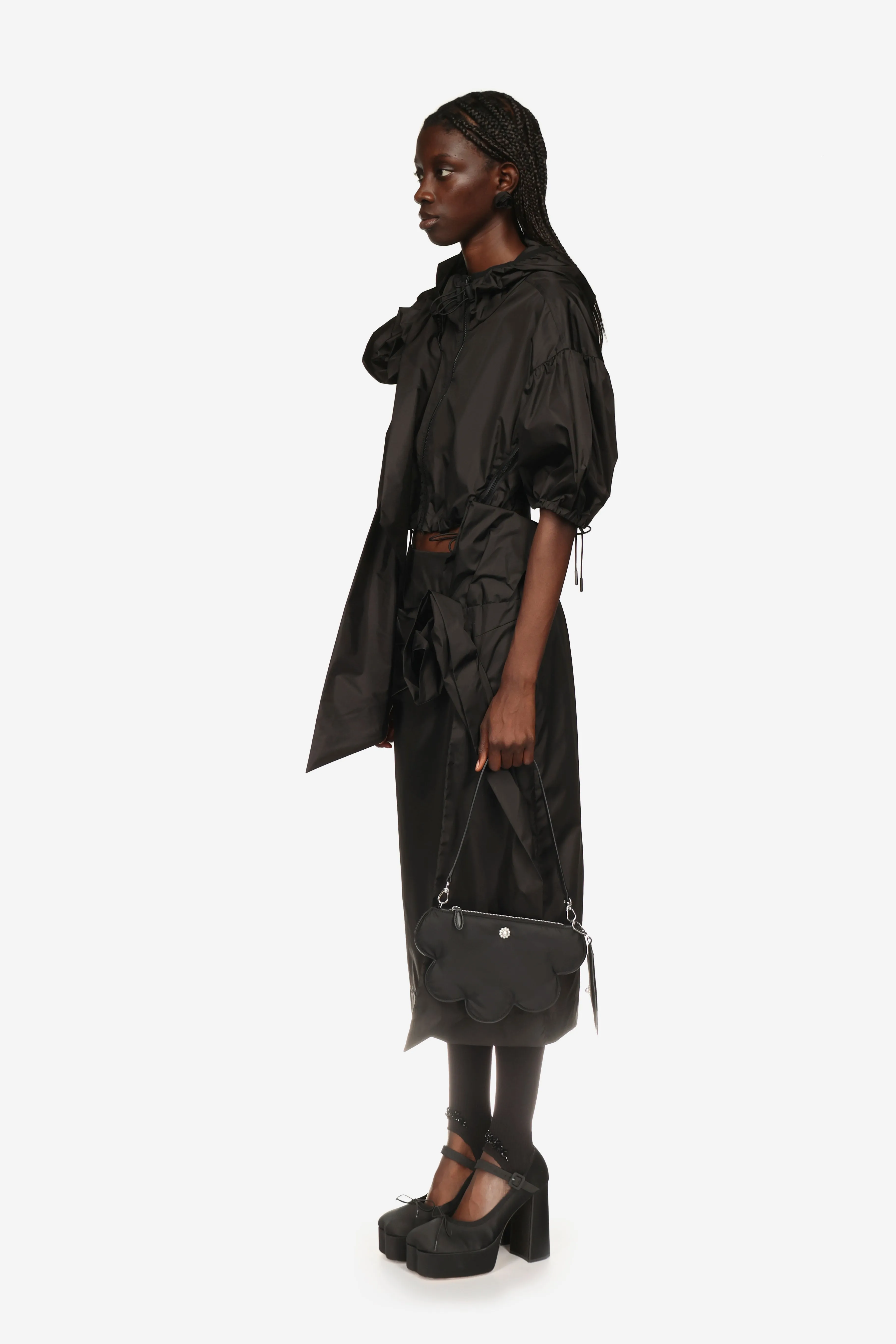 Pressed Rose Cropped Tech Jacket sold by Simone Rocha product image thumbnail 2