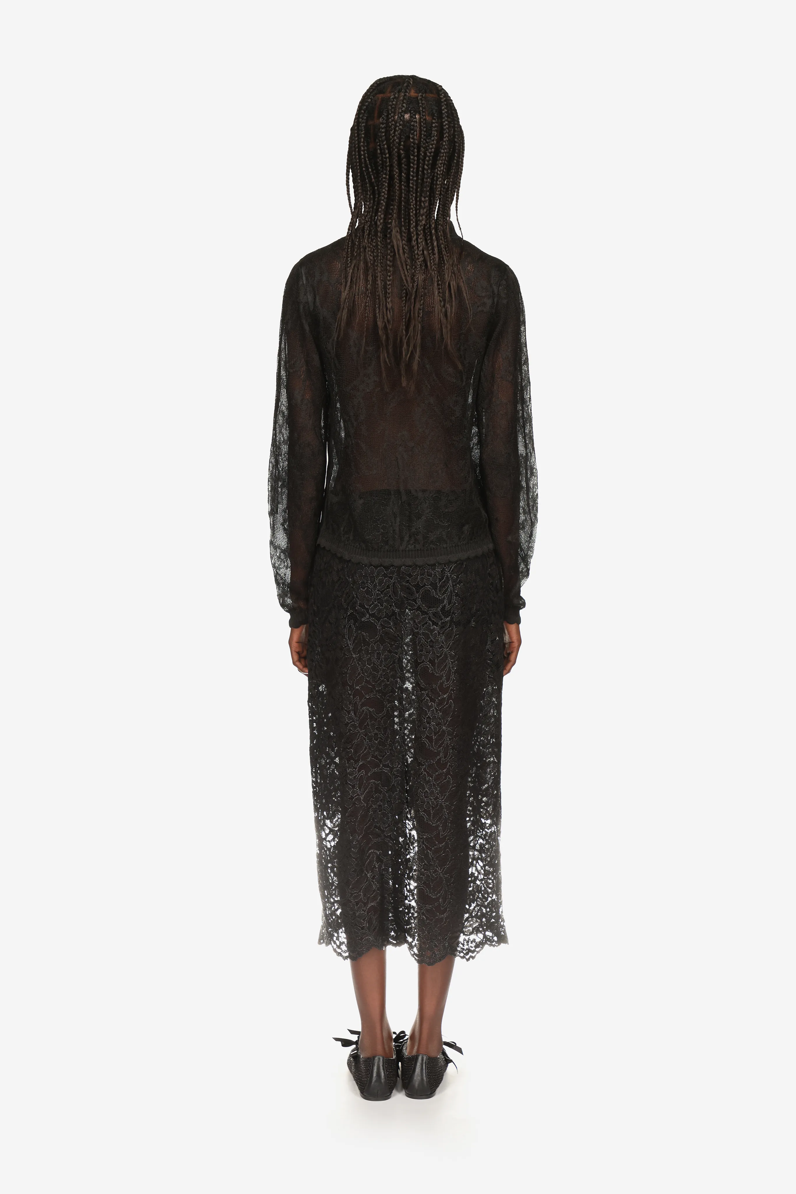 Scalloped Pencil Skirt sold by Simone Rocha product image thumbnail 3