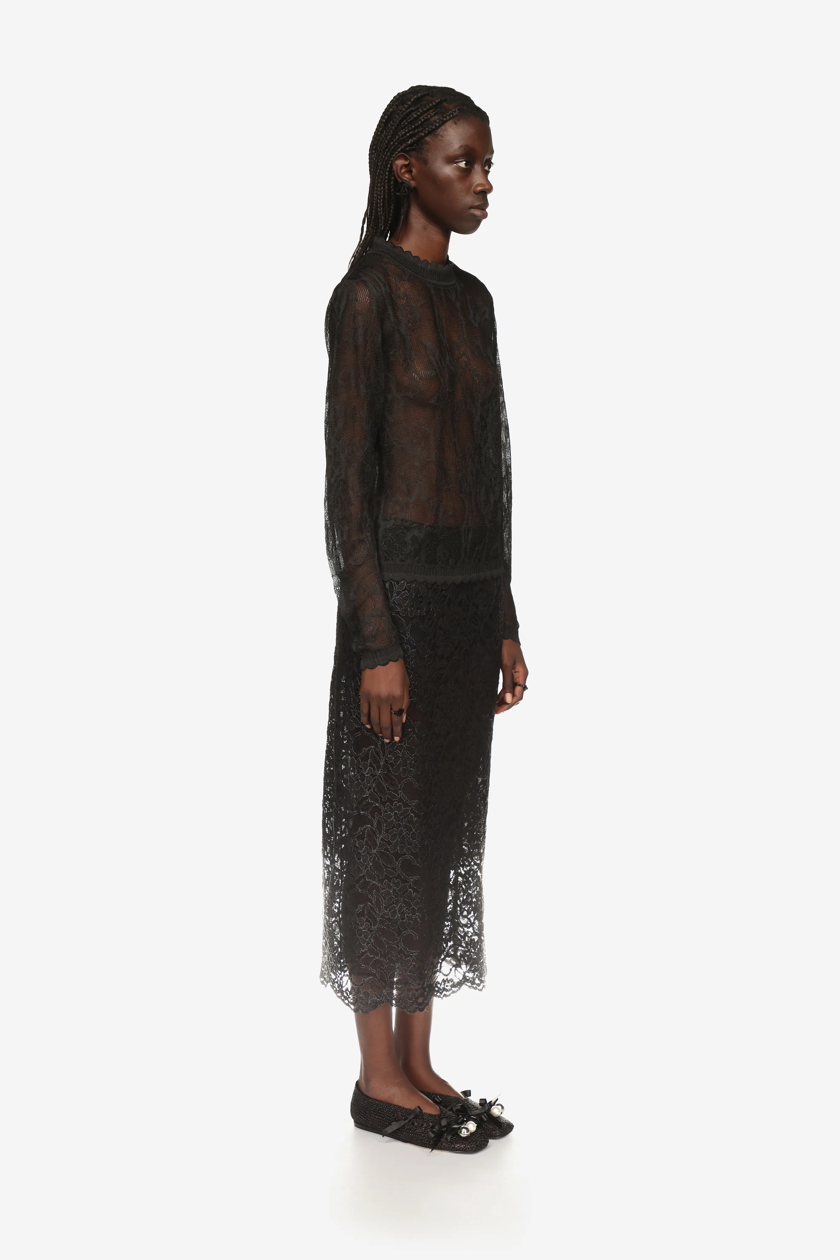Scalloped Pencil Skirt sold by Simone Rocha product image thumbnail 2