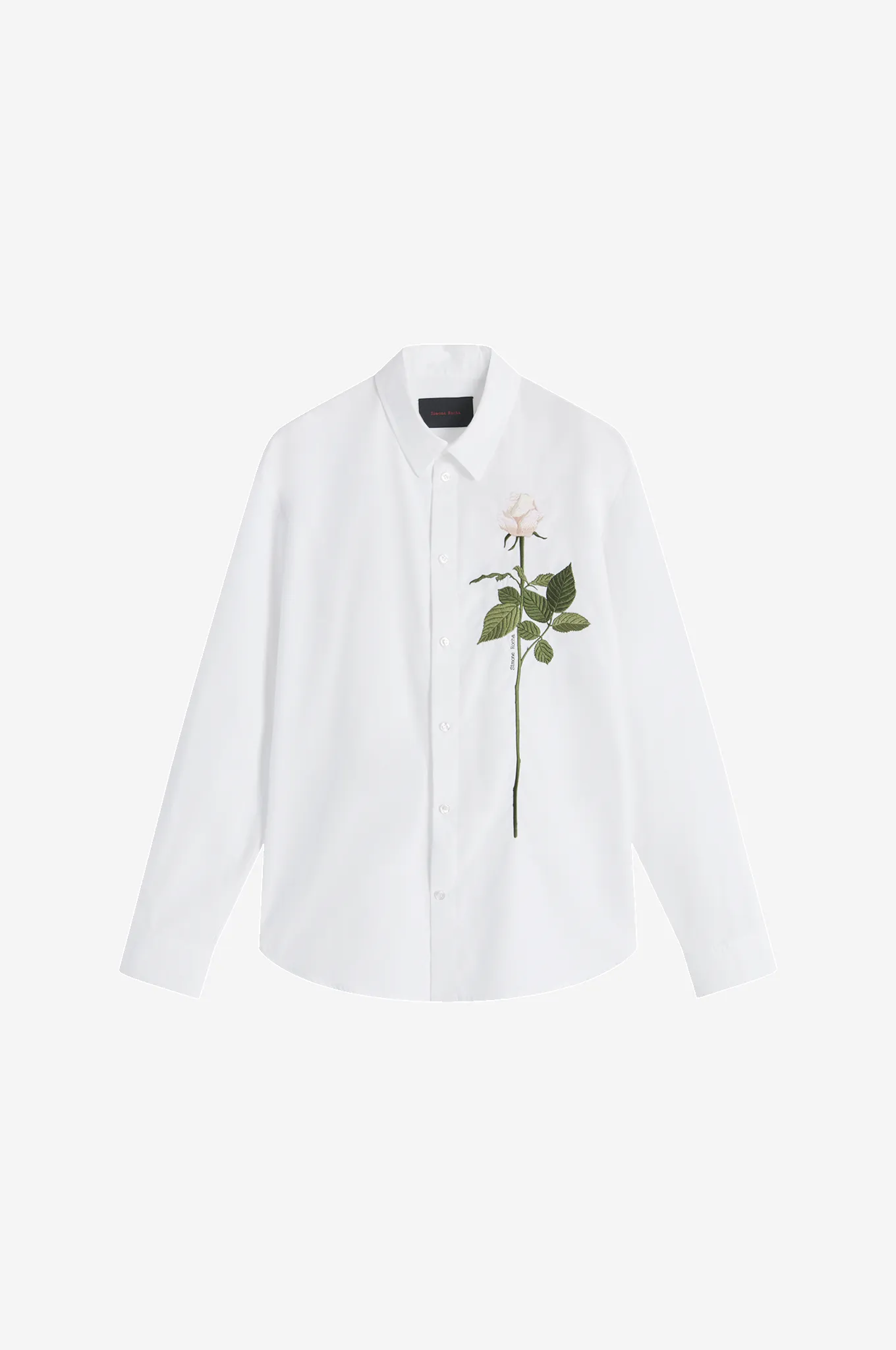 Embroidered Rose Classic Shirt sold by Simone Rocha