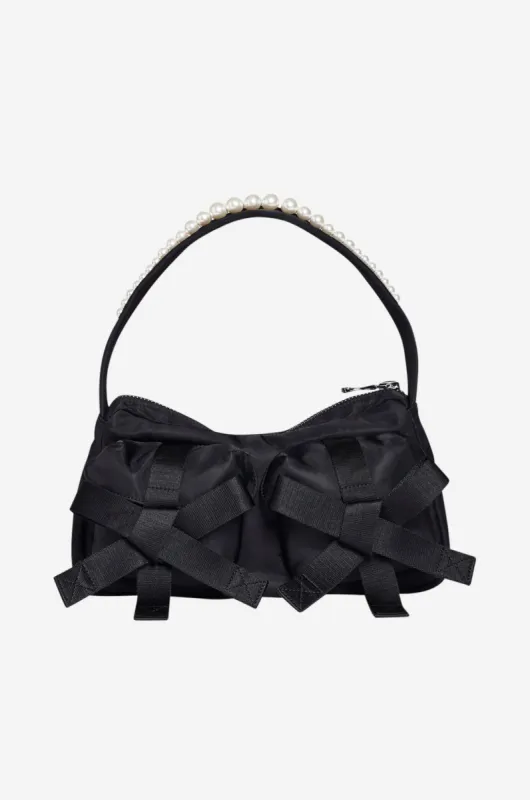 Beaded Utility Bow Pochette Bag sold by Simone Rocha