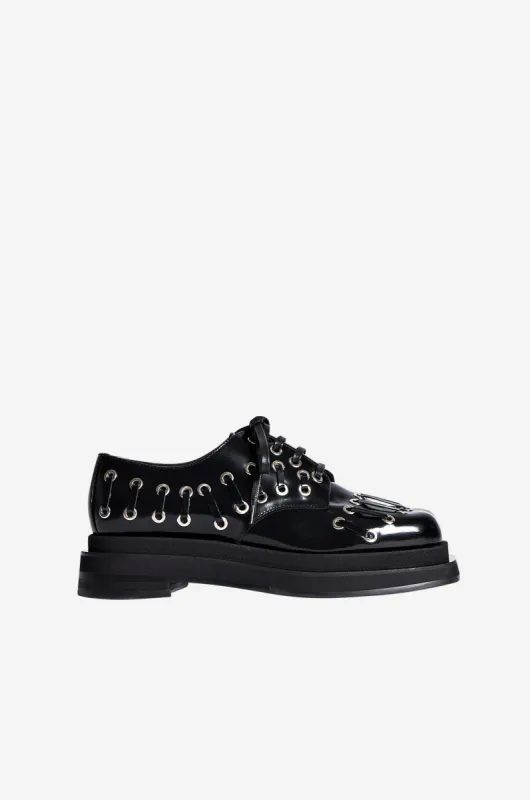 Heart Toe Platform Grommet Brogue sold by Simone Rocha