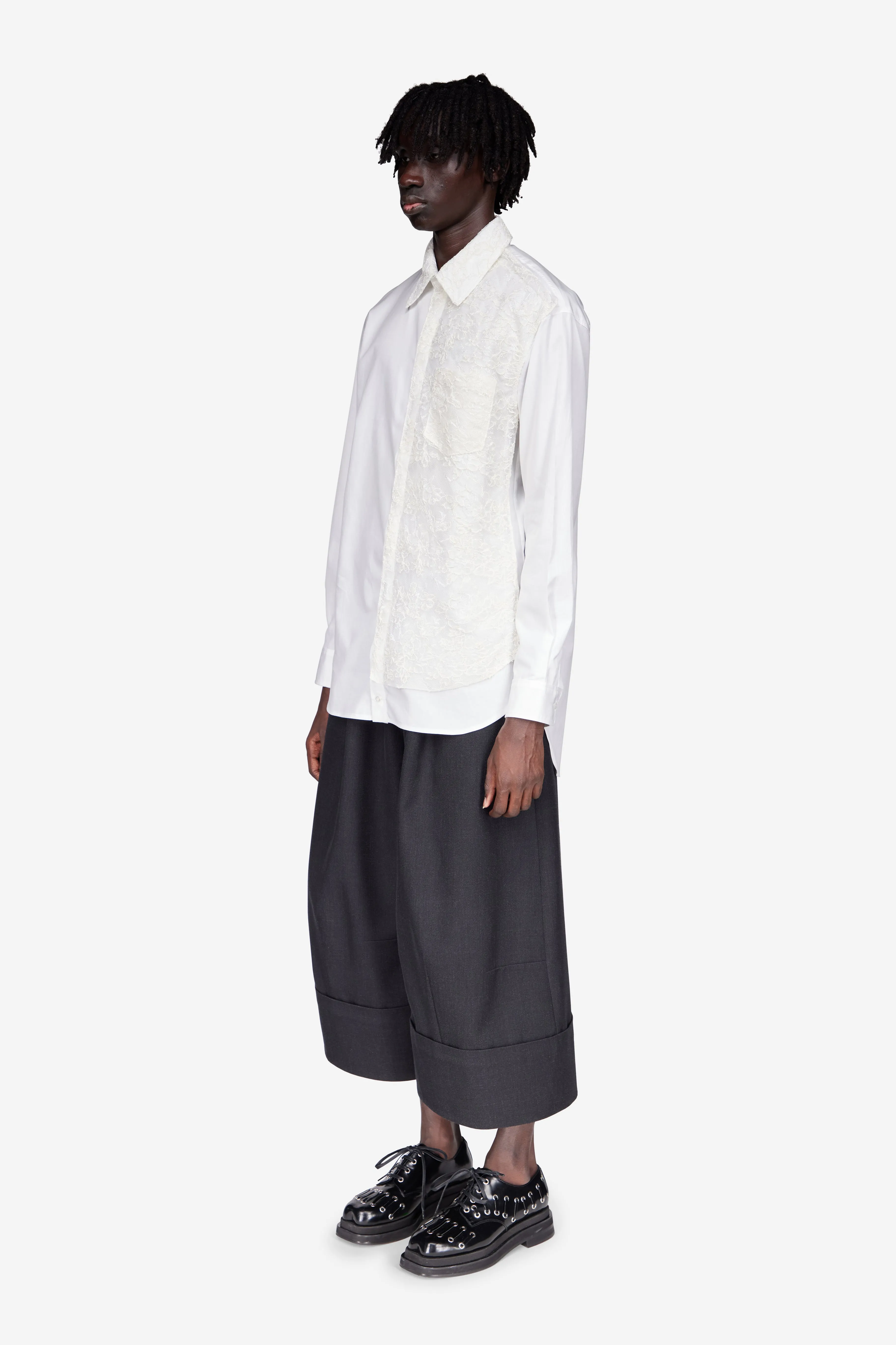 Lace Paneled Easy Shirt sold by Simone Rocha product image thumbnail 2