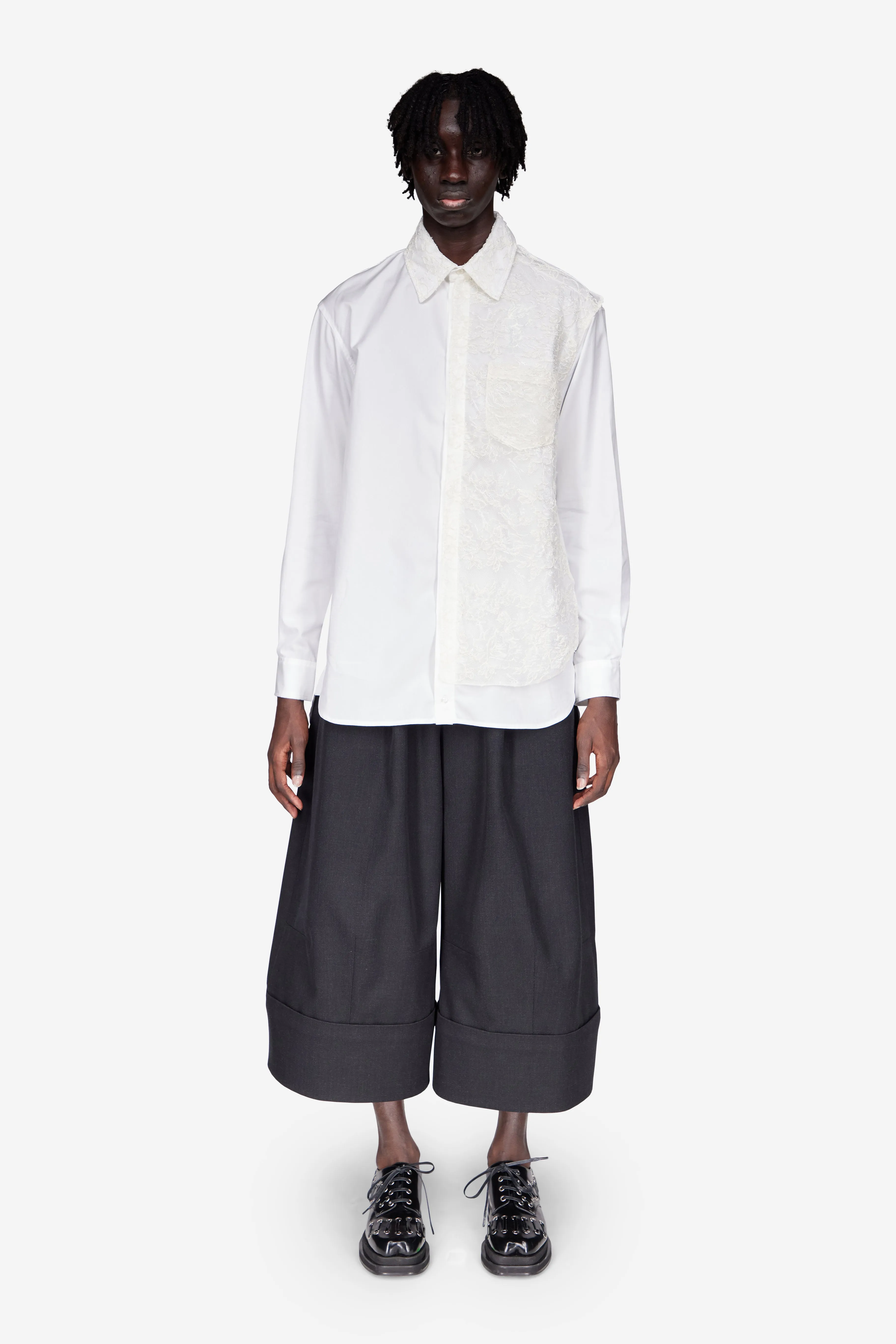 Lace Paneled Easy Shirt sold by Simone Rocha