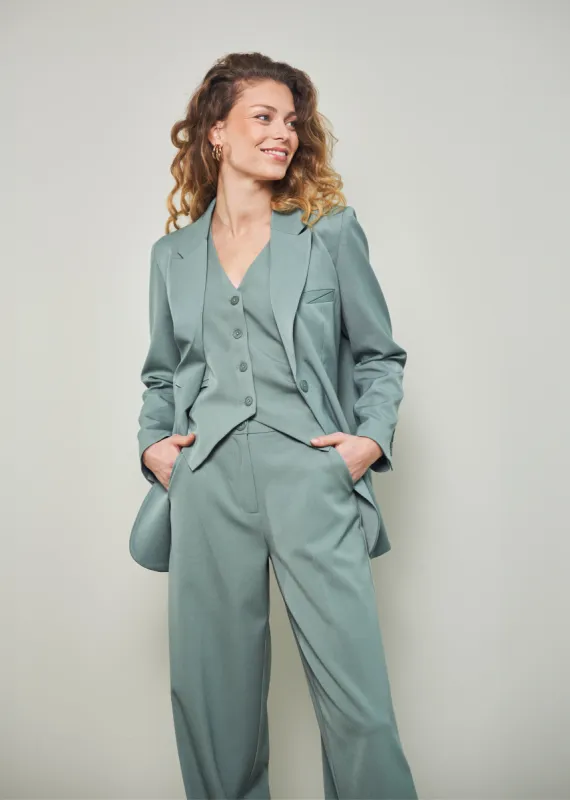 Finla Blazer Med Iceberg Green sold by Simple