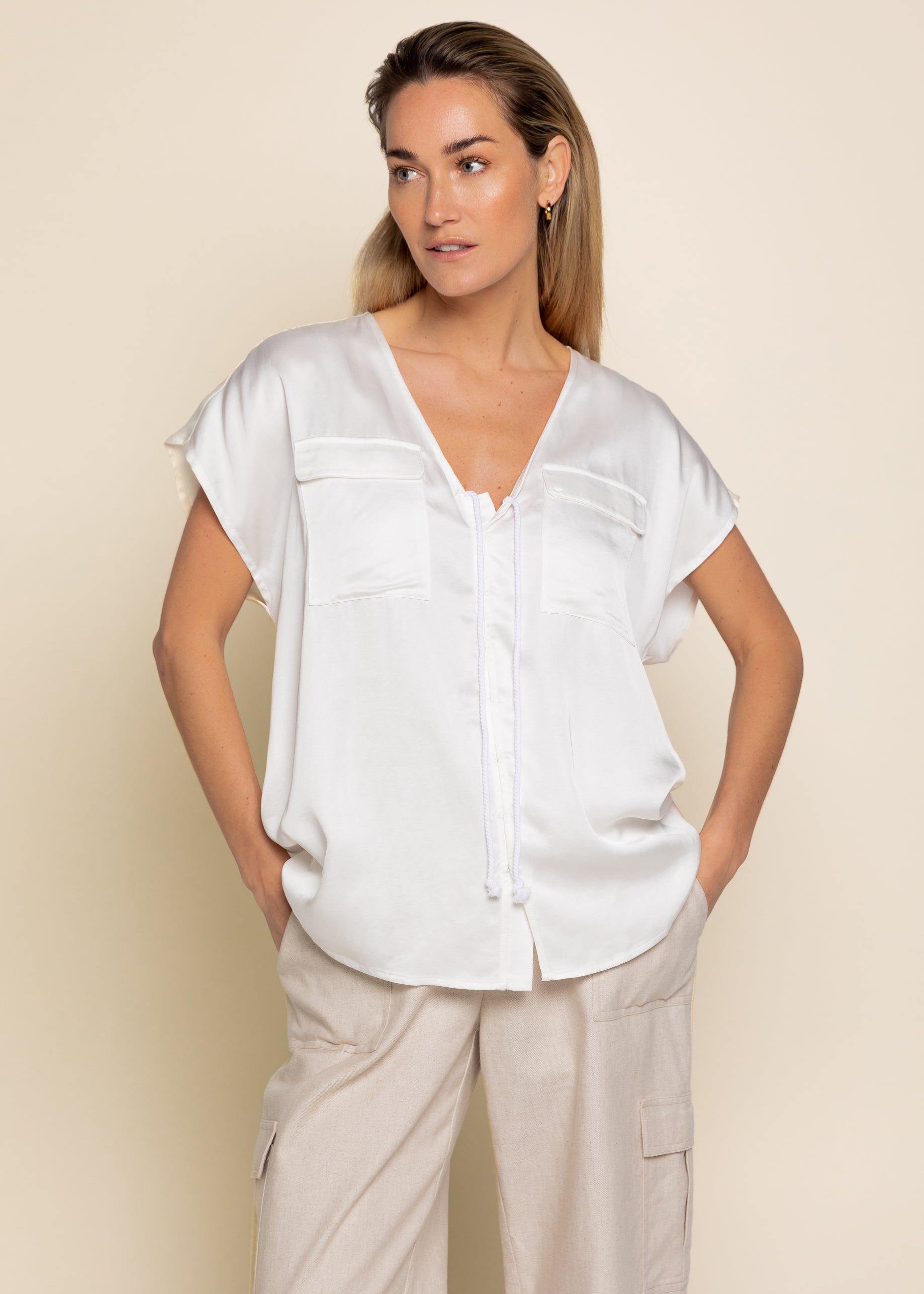 Sally Top Off White sold by Simple