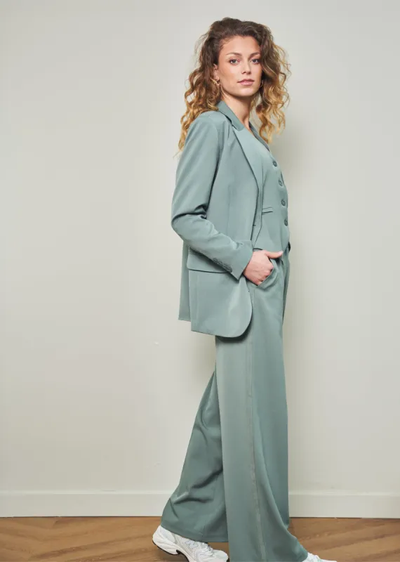 Palmero Pants Med Iceberg Green sold by Simple