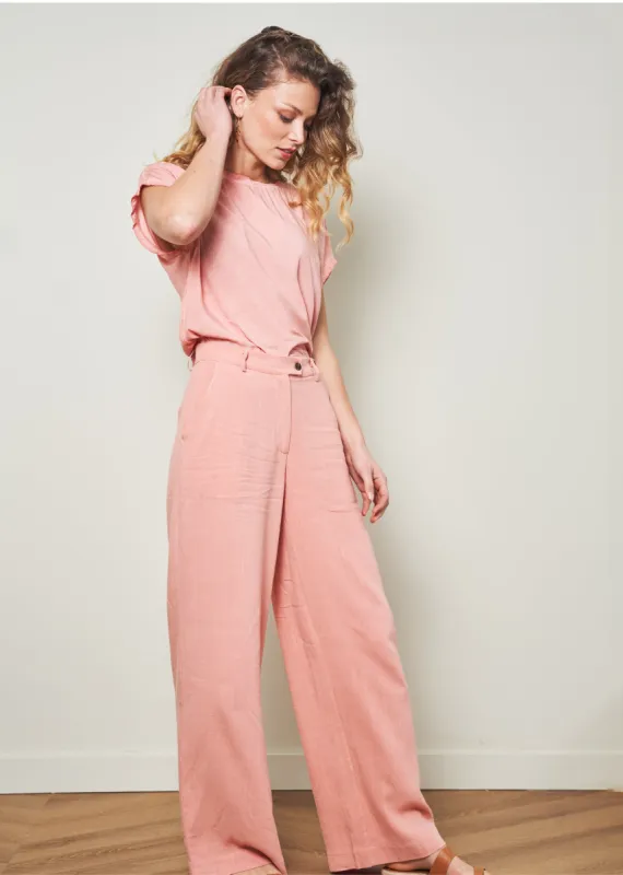 Adra Pants Peach Beige sold by Simple