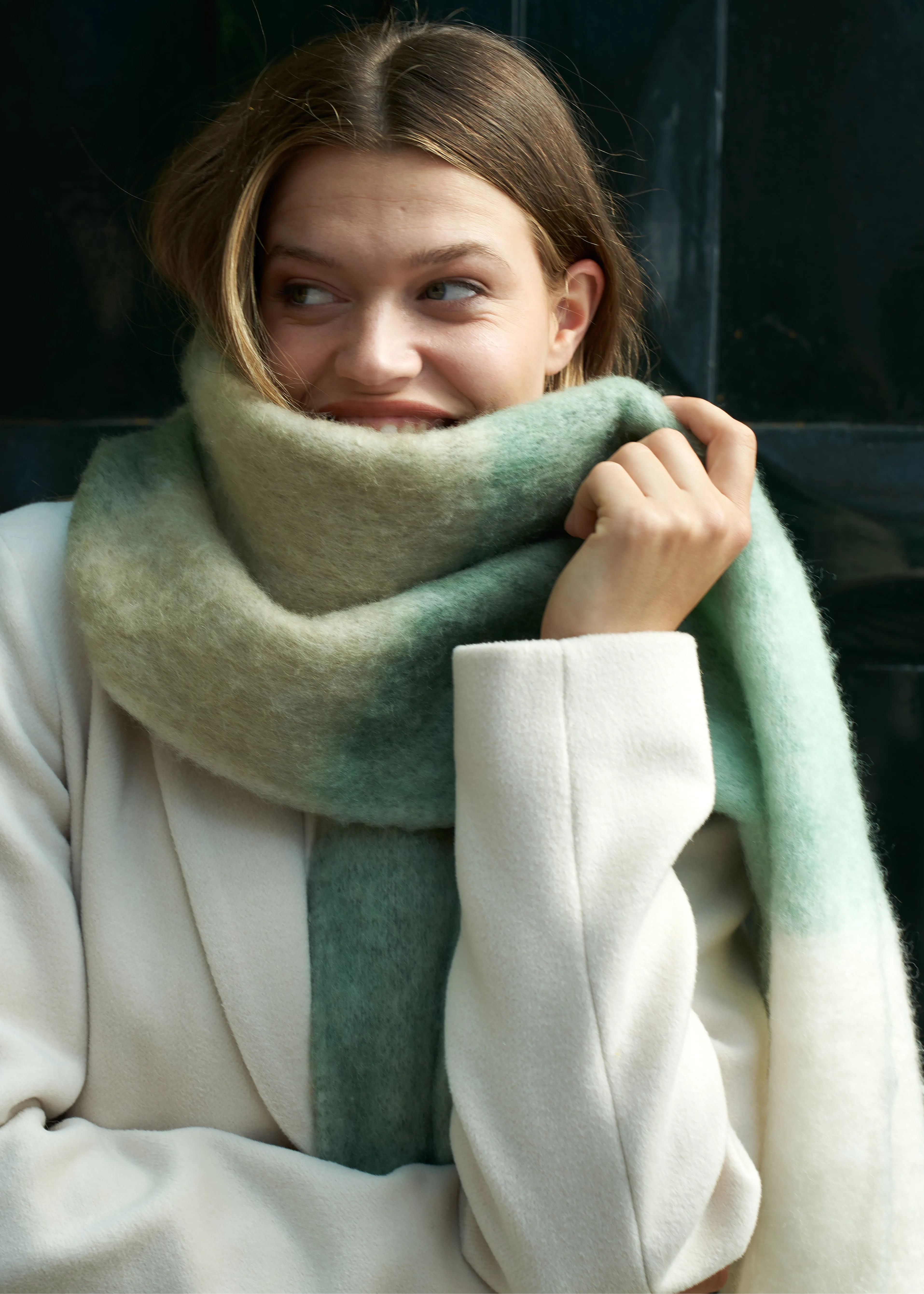 Sharron Scarf Stone Green sold by Simple product image thumbnail 5