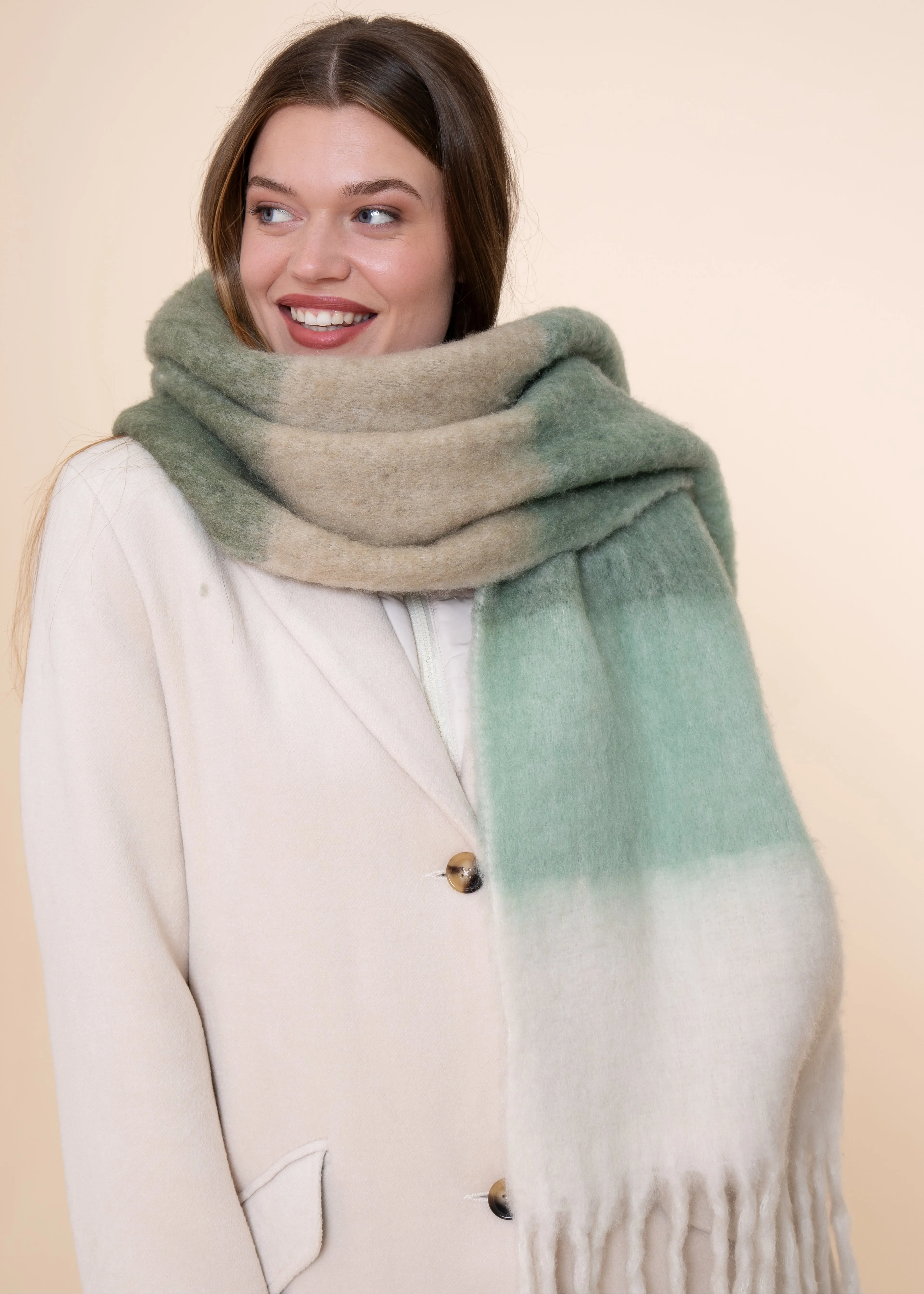 Sharron Scarf Stone Green sold by Simple