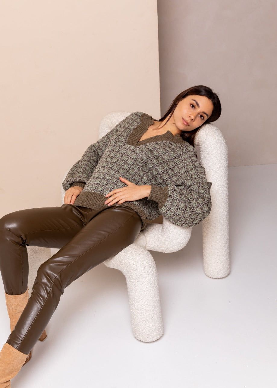 Piper Broek Burnt Olive sold by Simple