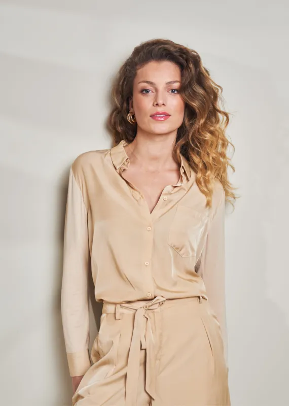 Nadille Blouse Irish Cream sold by Simple