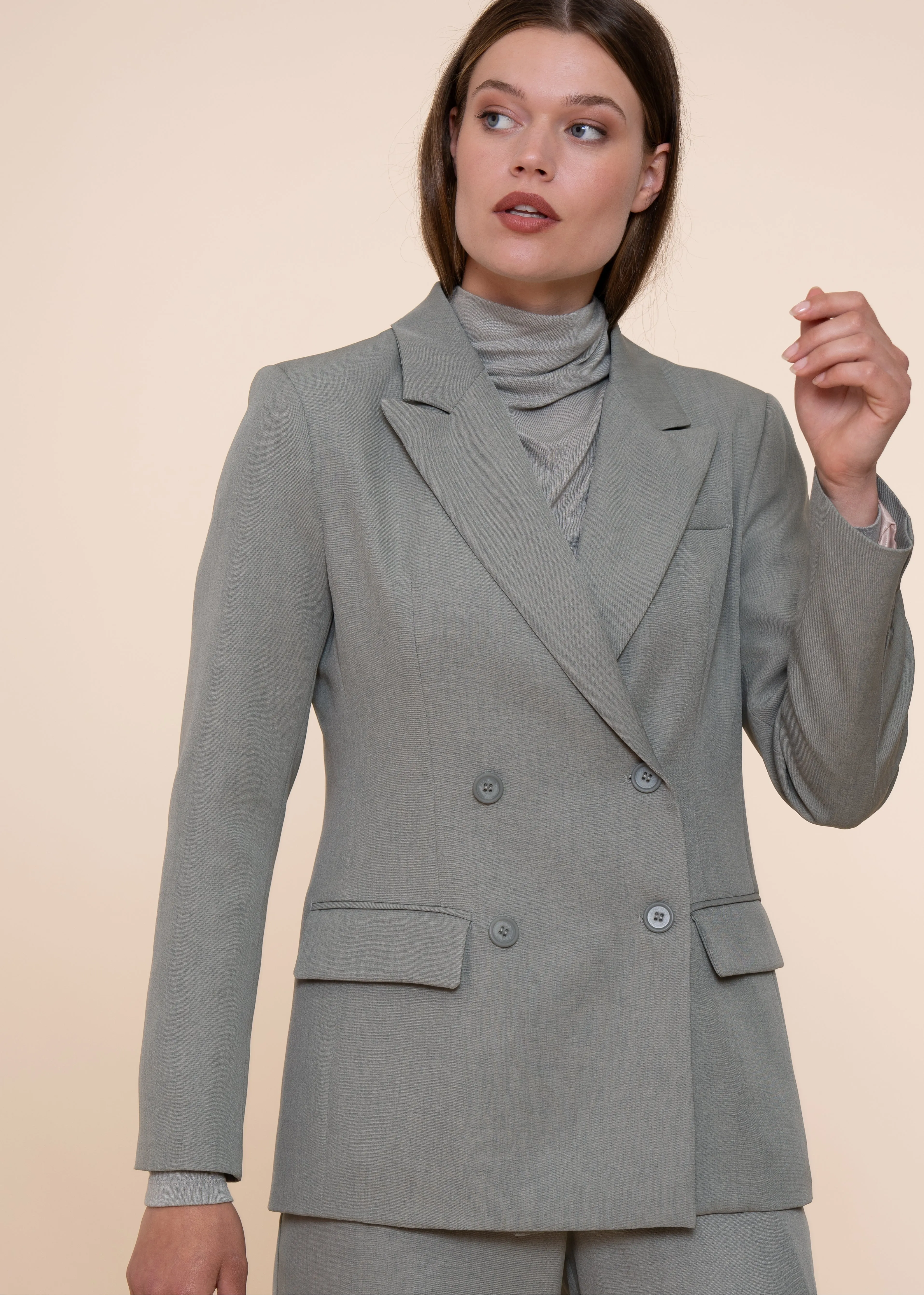 Branner Blazer Stone Green sold by Simple