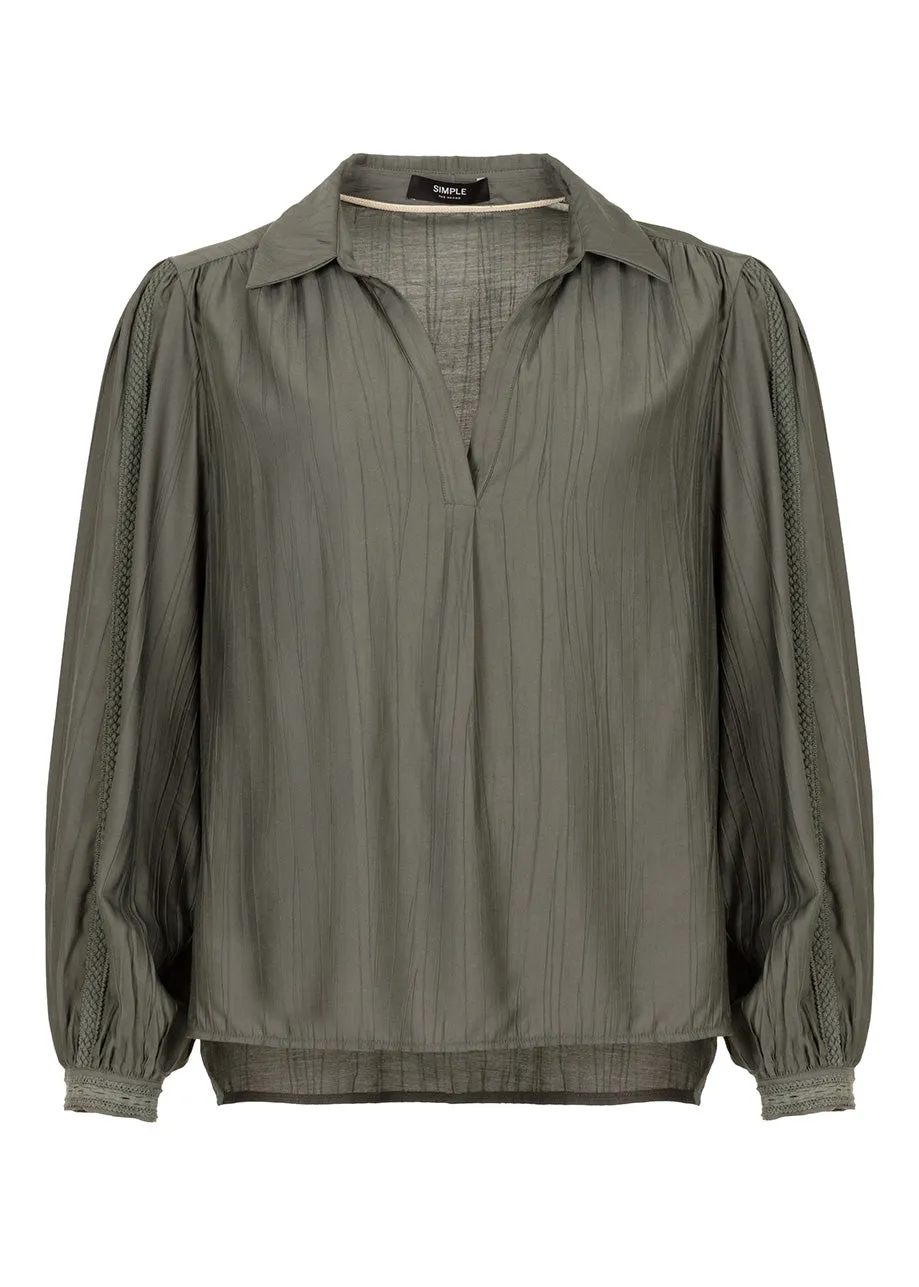 Nubi Blouse Dark Stone Green sold by Simple product image thumbnail 3