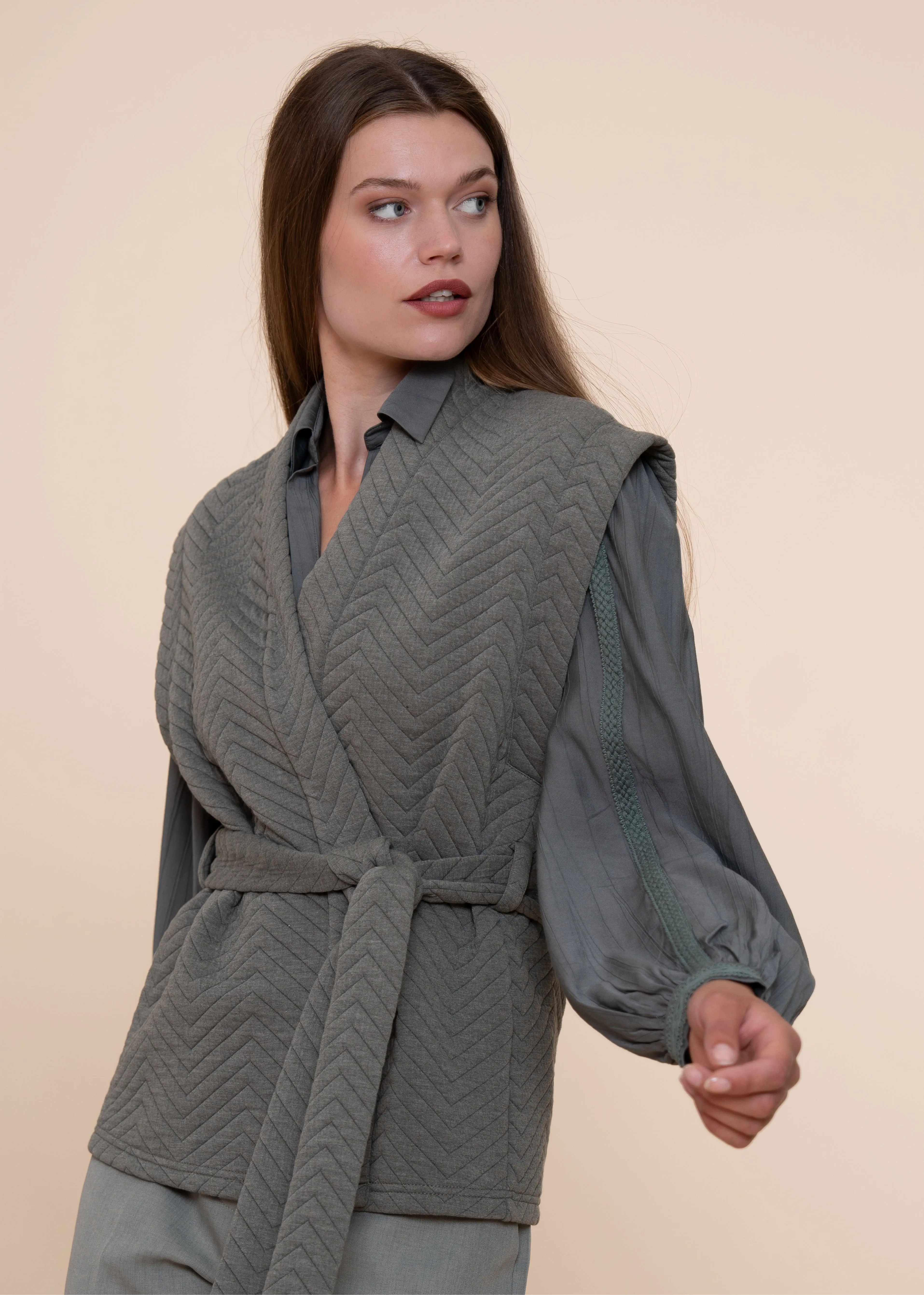 Nubi Blouse Dark Stone Green sold by Simple