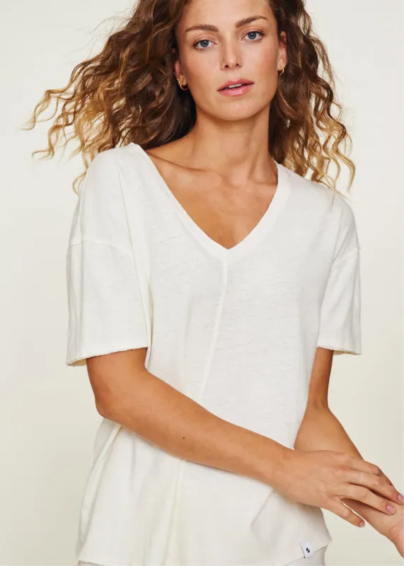 Teddie Top Egret sold by Simple