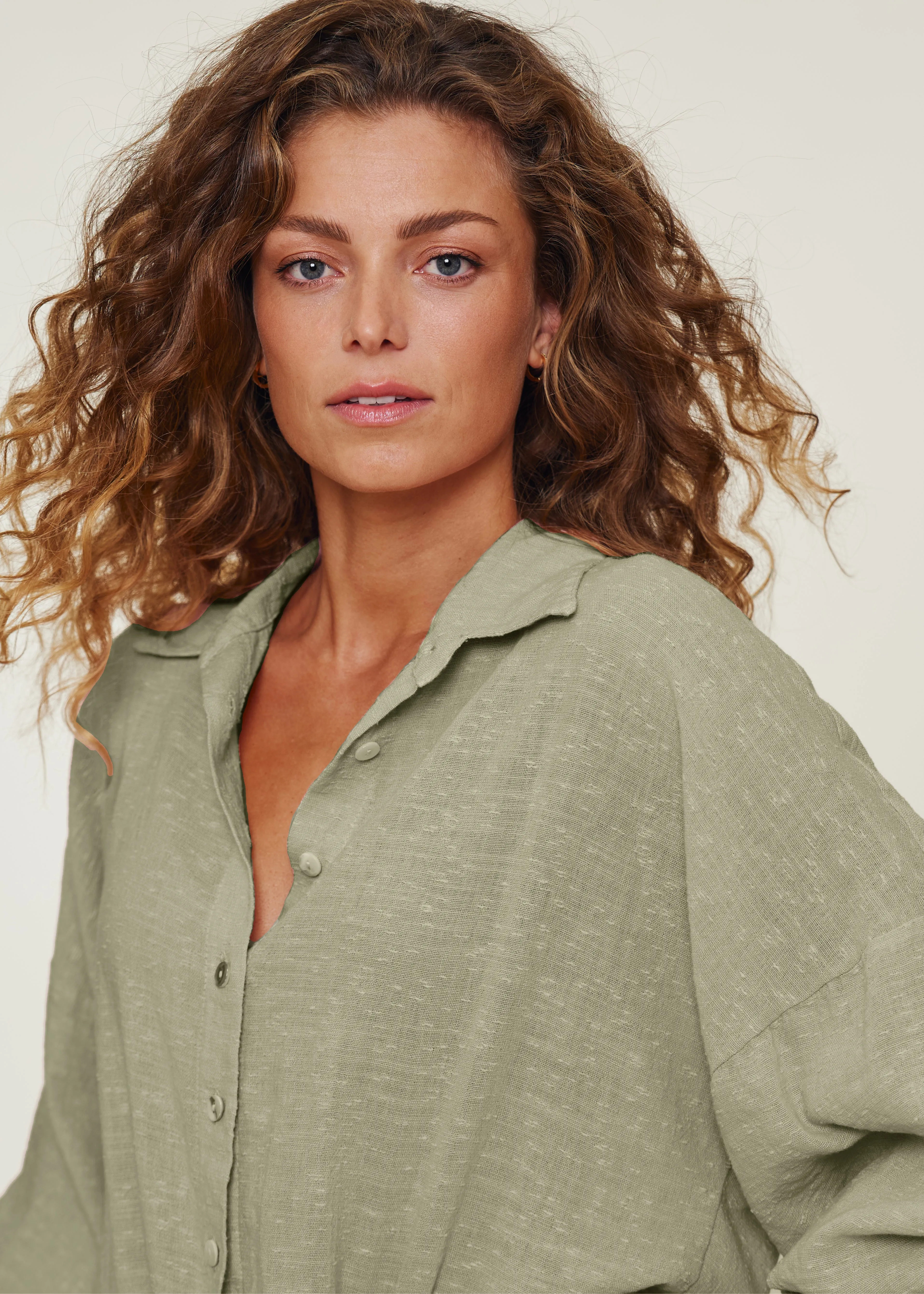 Rocca Blouse Khaki James sold by Simple