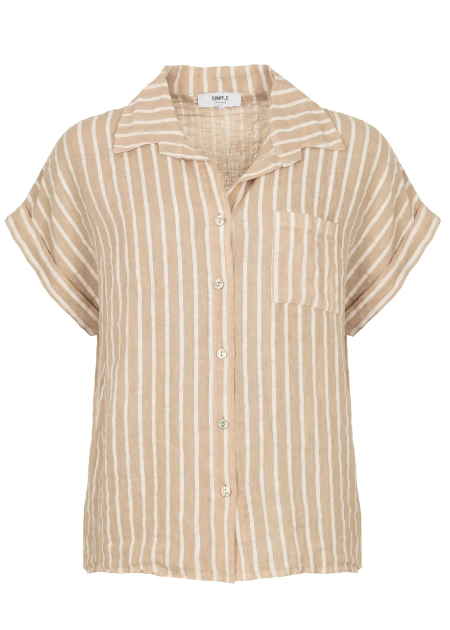 Belem Blouse Zand/Wit sold by Simple product image thumbnail 3