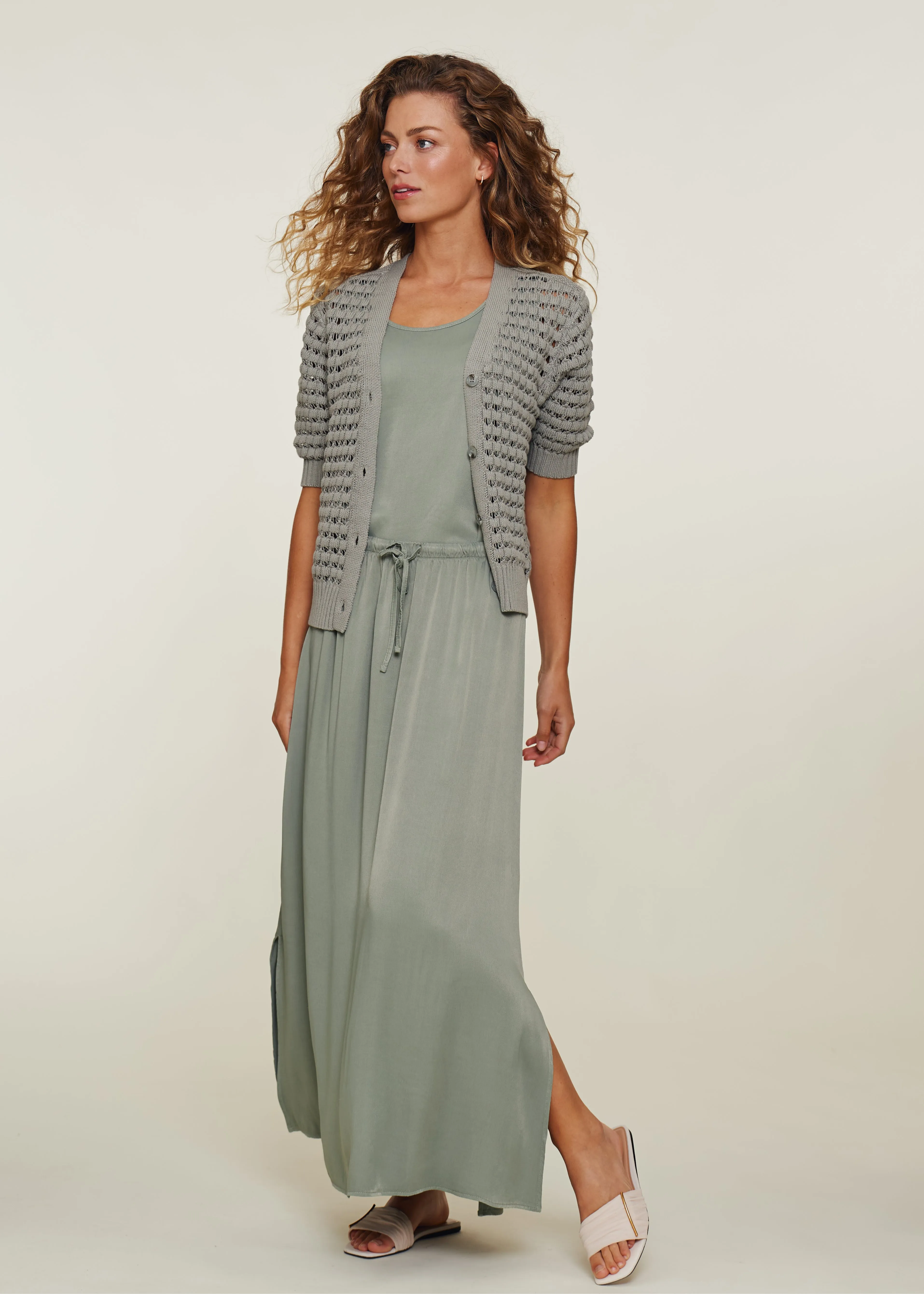 Bellara Cardigan Khaki James sold by Simple