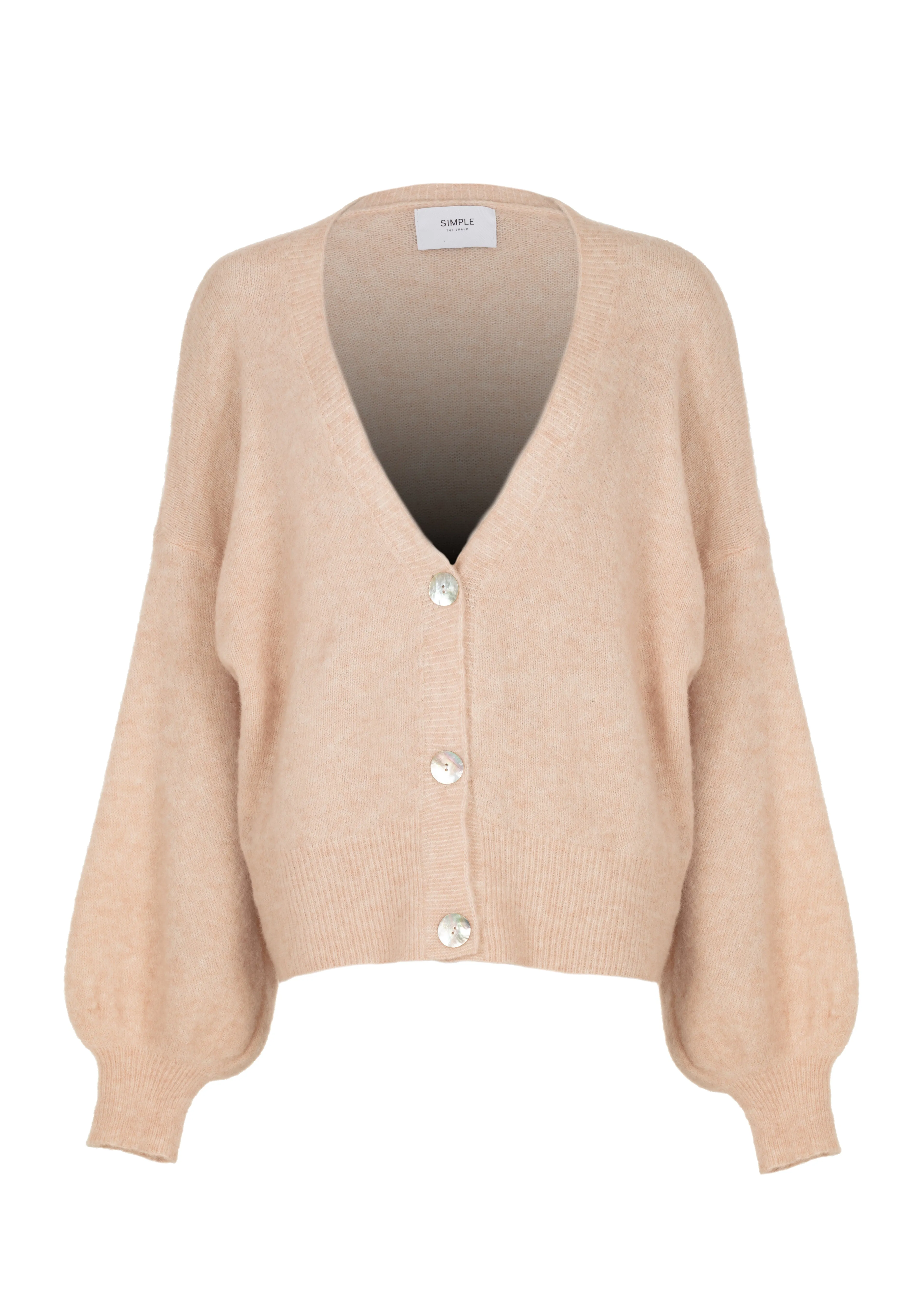 Dix Lt Cardigan Blush Mel sold by Simple