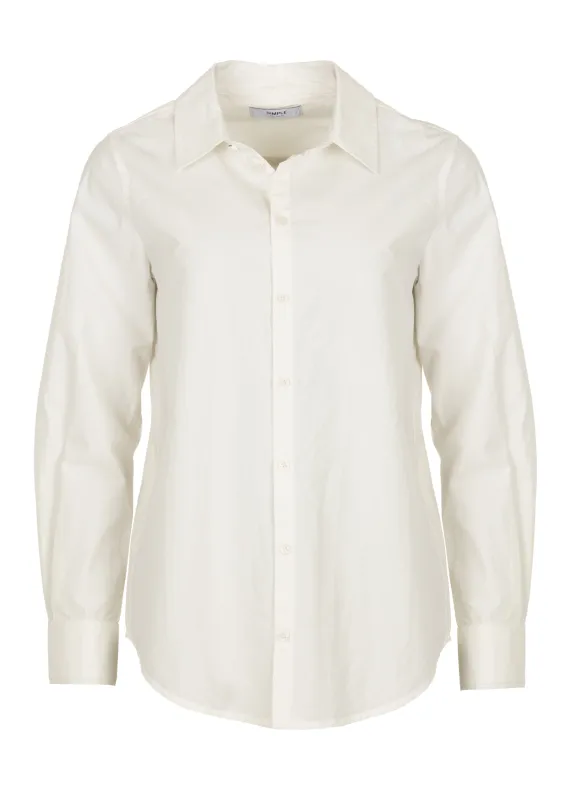 Lucia Blouse Egret sold by Simple