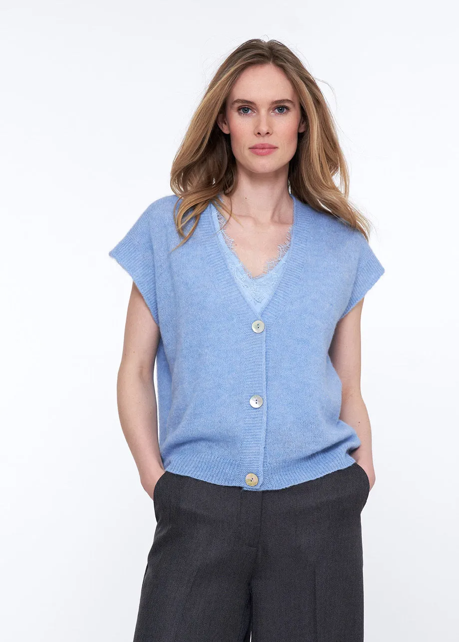 Seppa Gilet Blauw sold by Simple