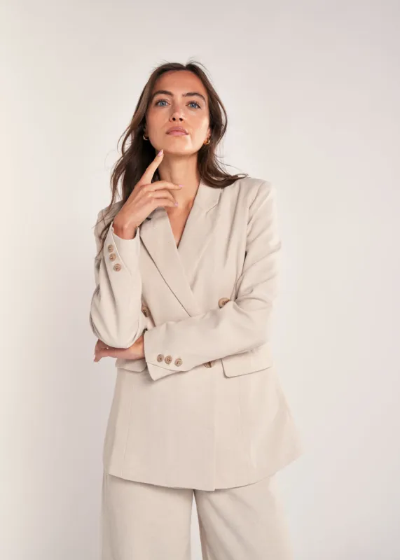 Loez Blazer Beige made by Simple
