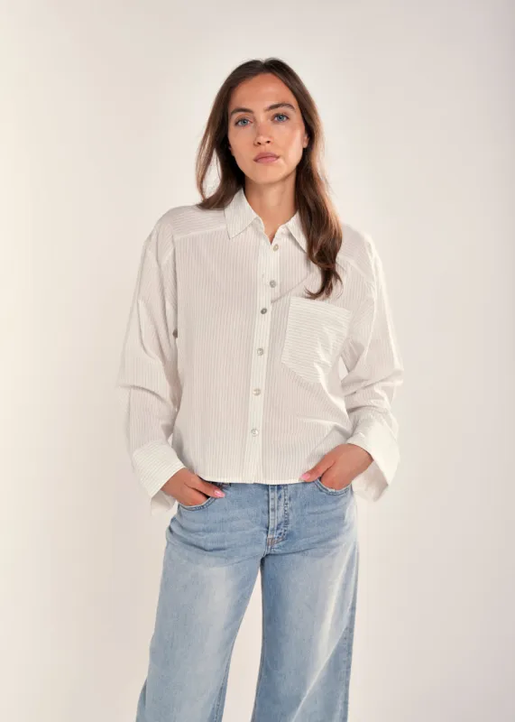 Isala Blouse Ecru White made by Simple