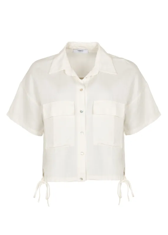 Costa Blouse Ecru White made by Simple