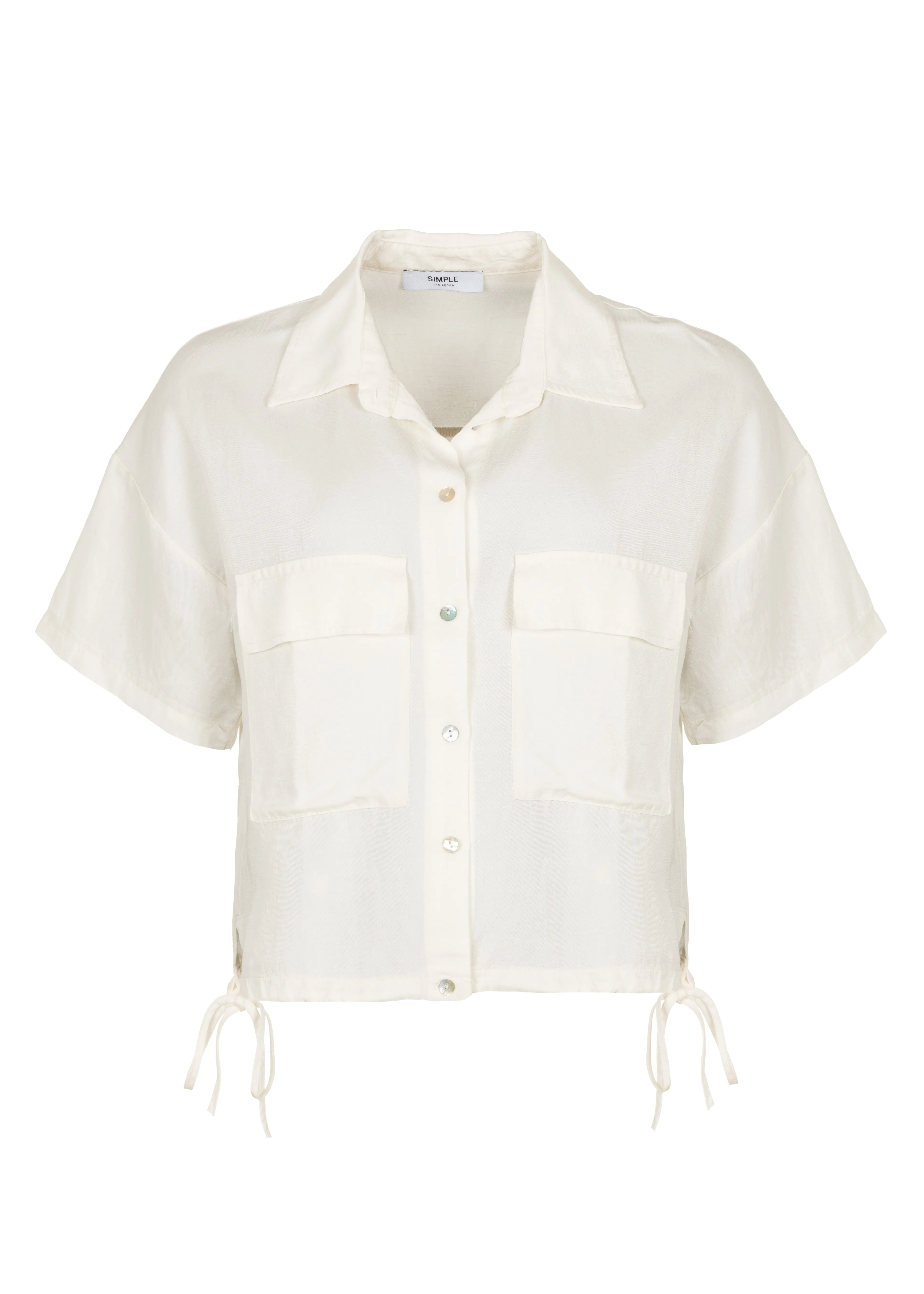Costa Blouse Ecru White sold by Simple