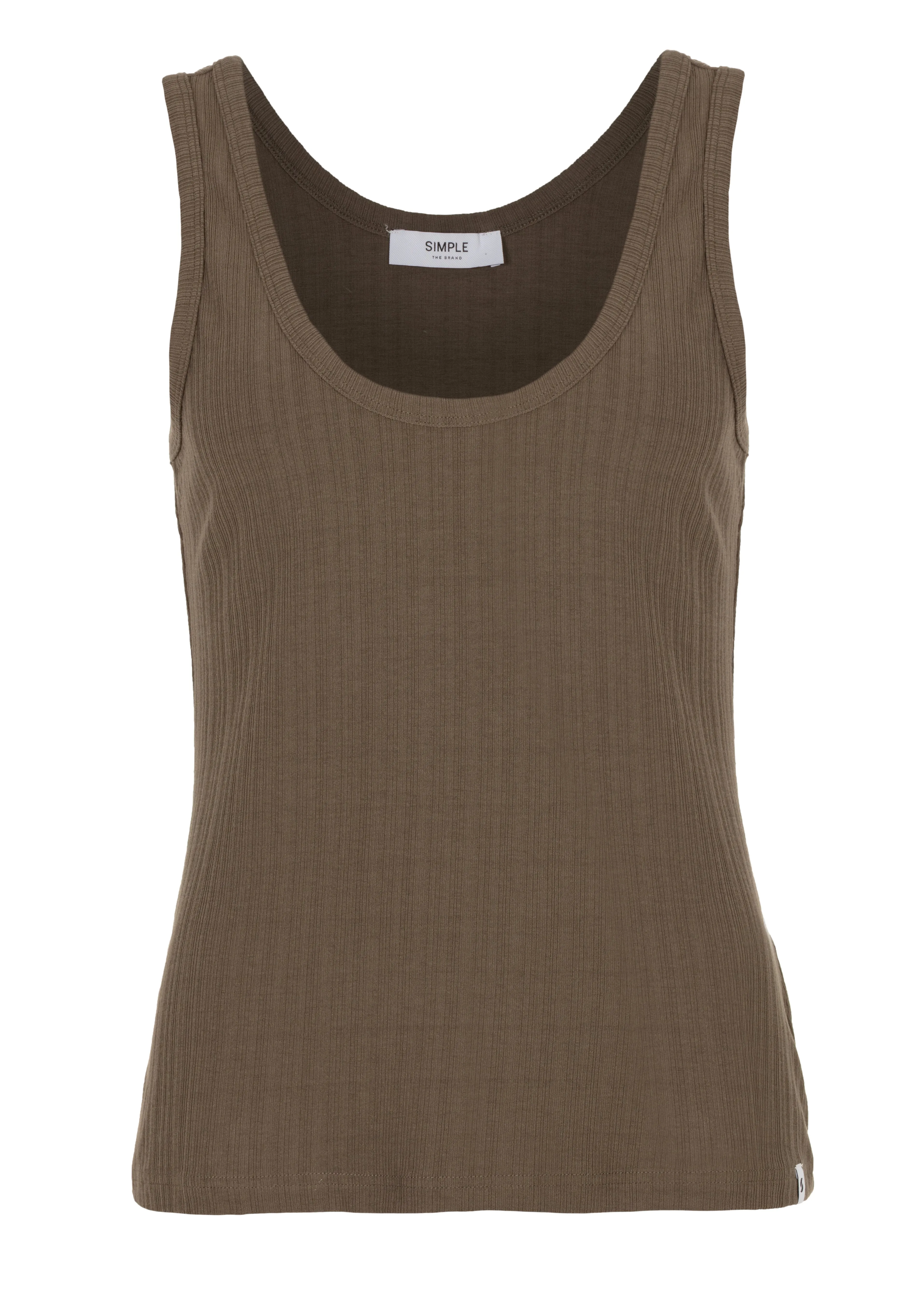 Ribby Tanktop Army Green sold by Simple product image thumbnail 2