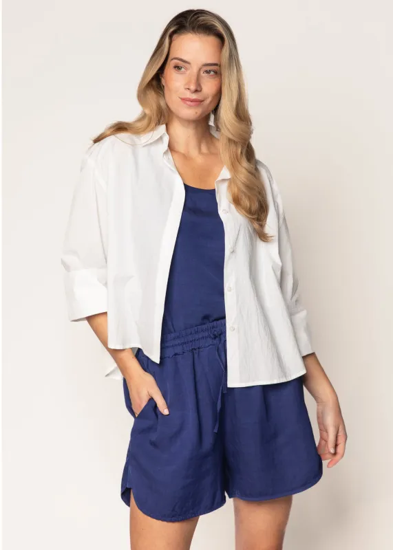 Zia Blouse White made by Simple