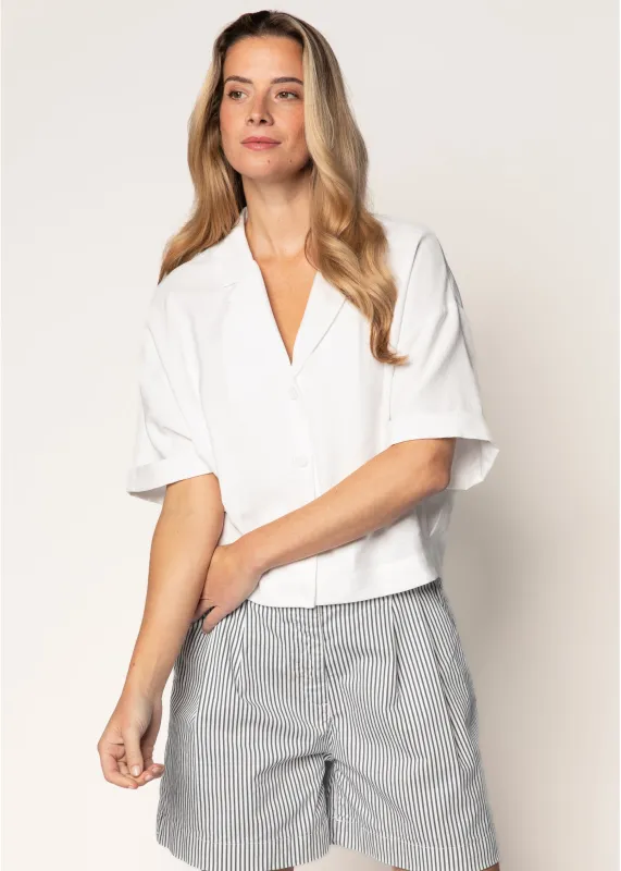 Essa Blouse Egret made by Simple