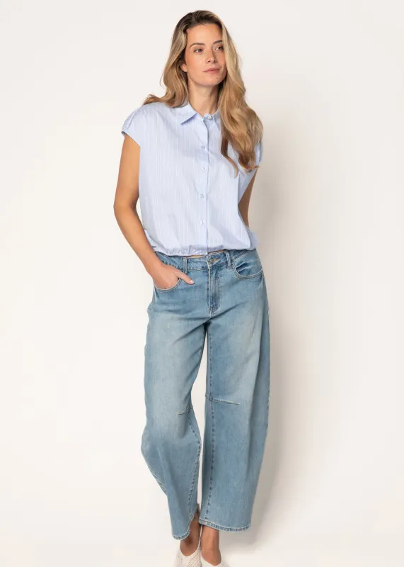 Bo Blouse Ice Blue made by Simple