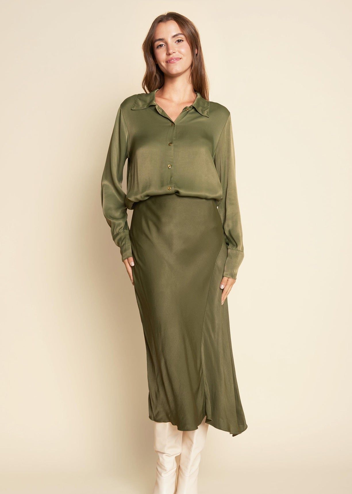 Bodille Blouse Burnt Olive sold by Simple product image thumbnail 2