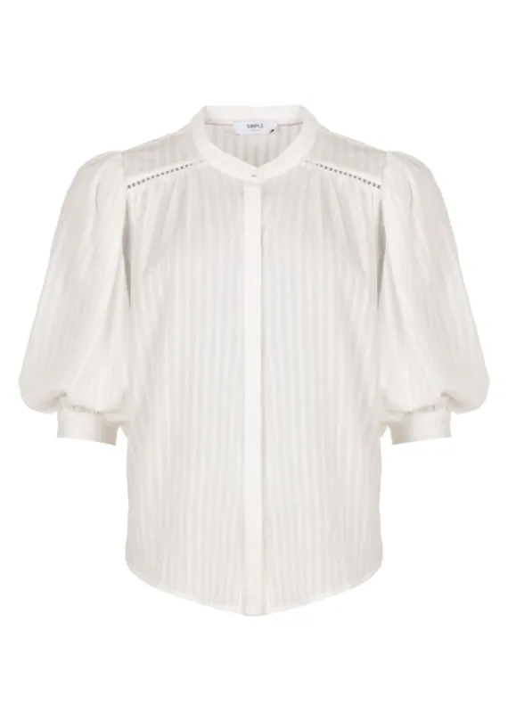 Kessy Blouse Egret sold by Simple