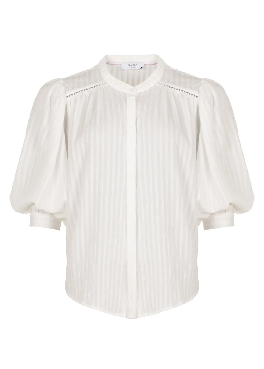 Kessy Blouse Egret sold by Simple