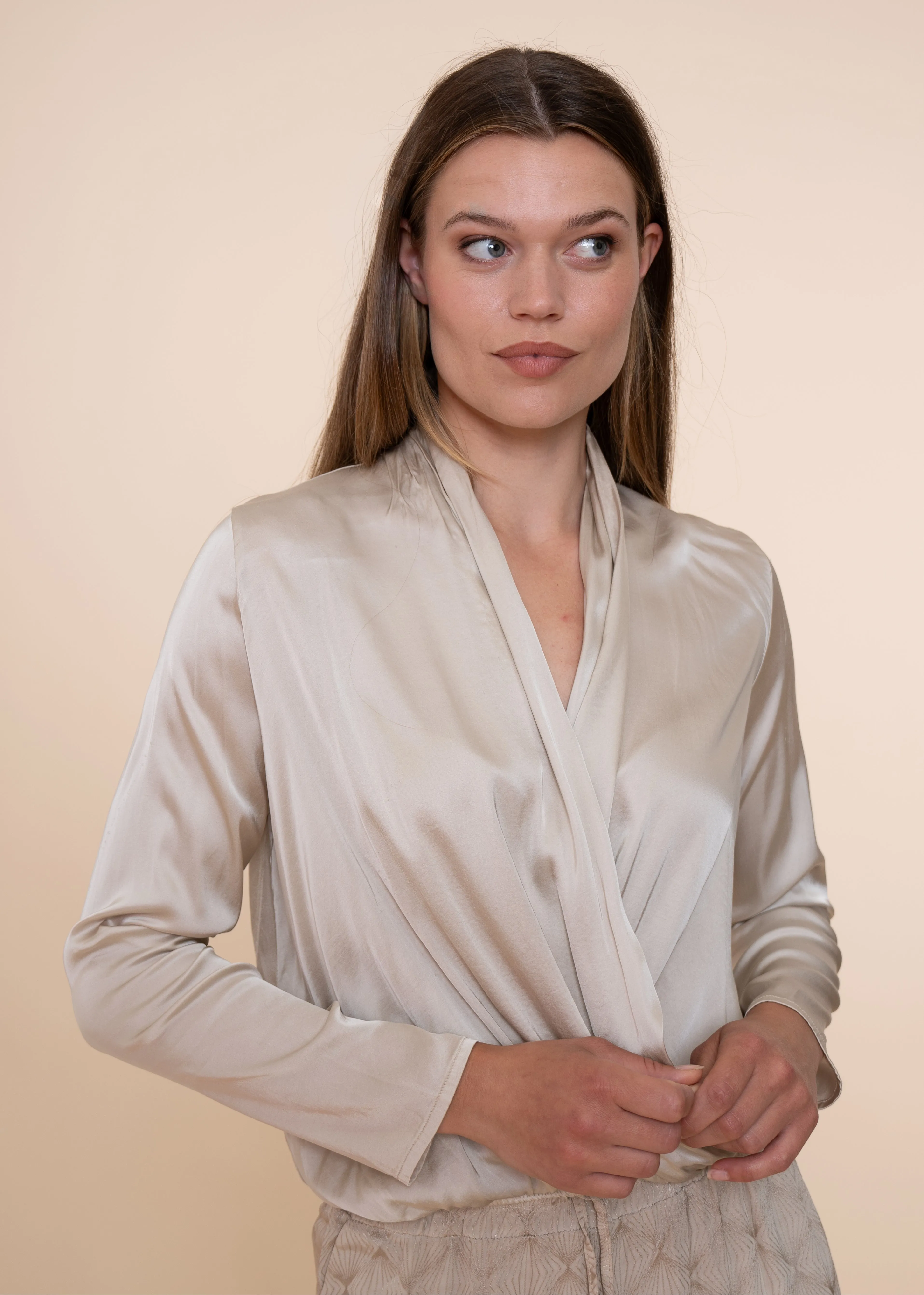 Eben Blouse Parchment sold by Simple