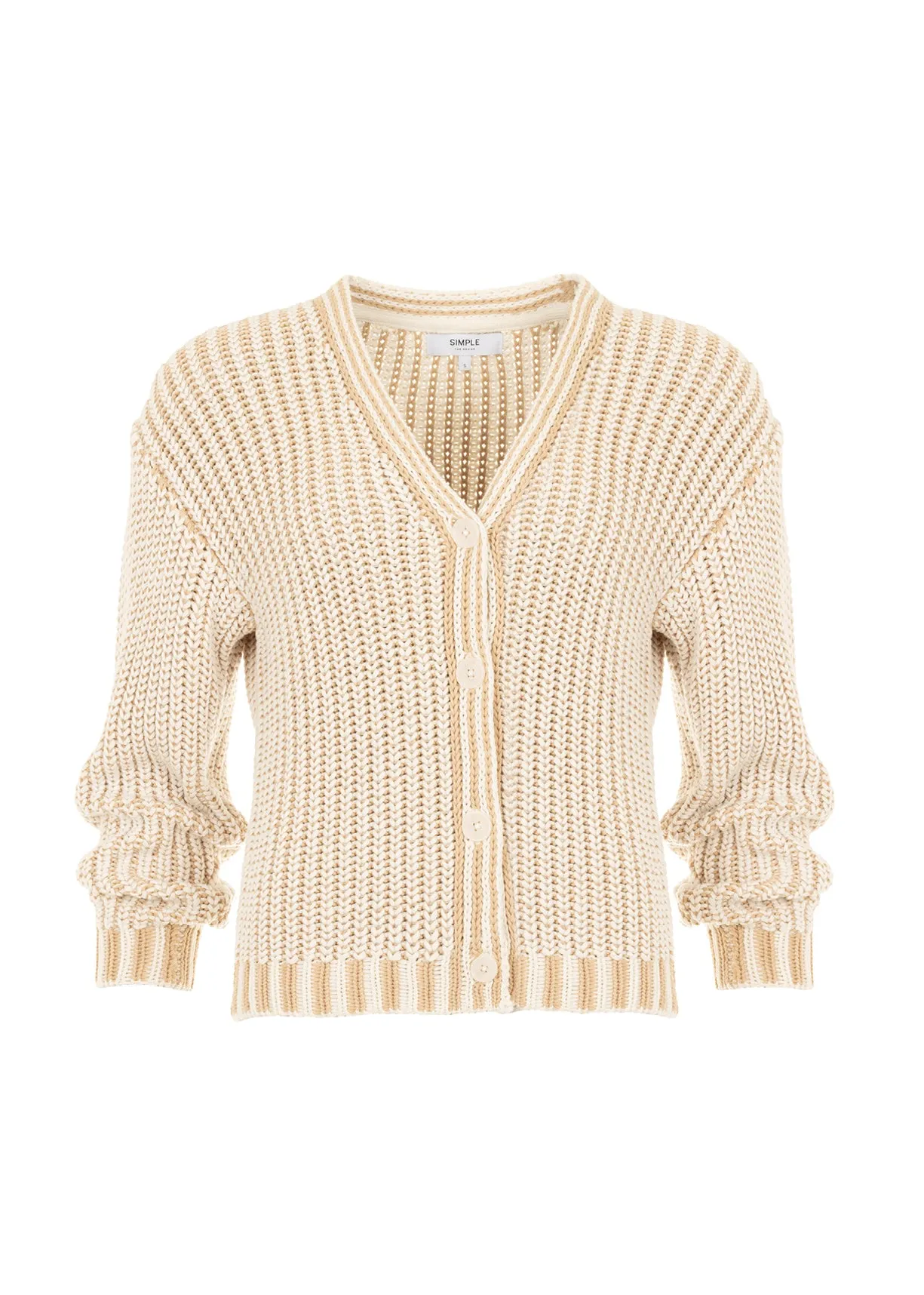 Frankus Cardigan Egret Irish Cream sold by Simple product image thumbnail 2