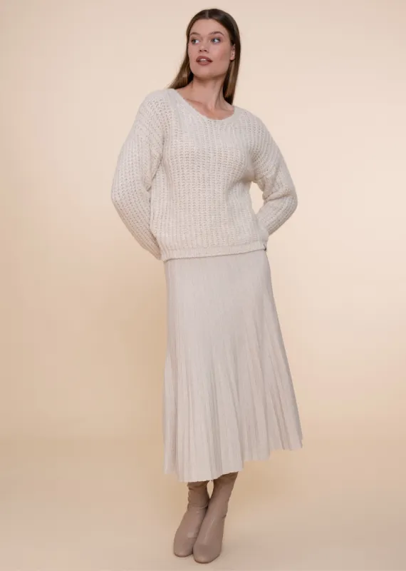 Perti Skirt Oatmeal sold by Simple